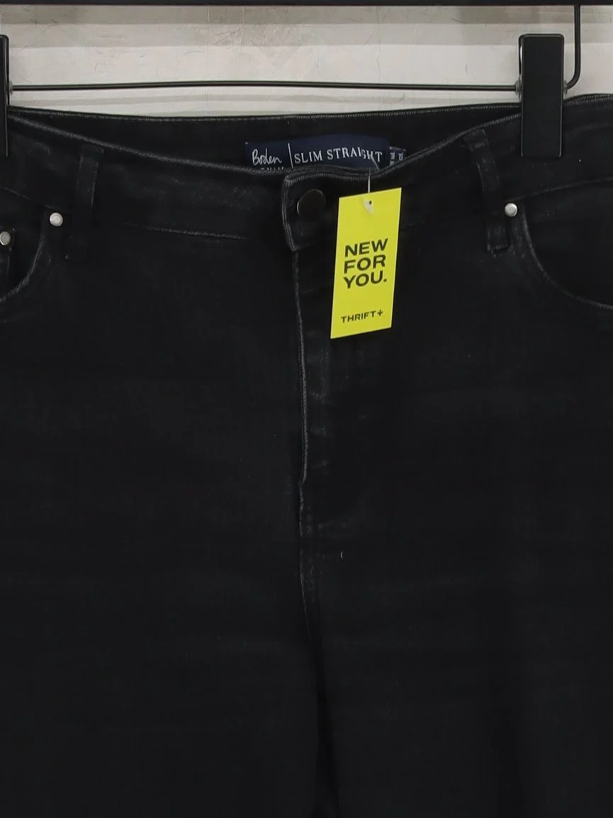 Boden Women's Jeans UK 16 Black Cotton with Polyester Straight - Image 3