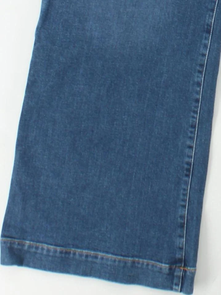 Boden Women's Jeans UK 18 Blue Cotton with Elastane Wide-Leg - Image 4