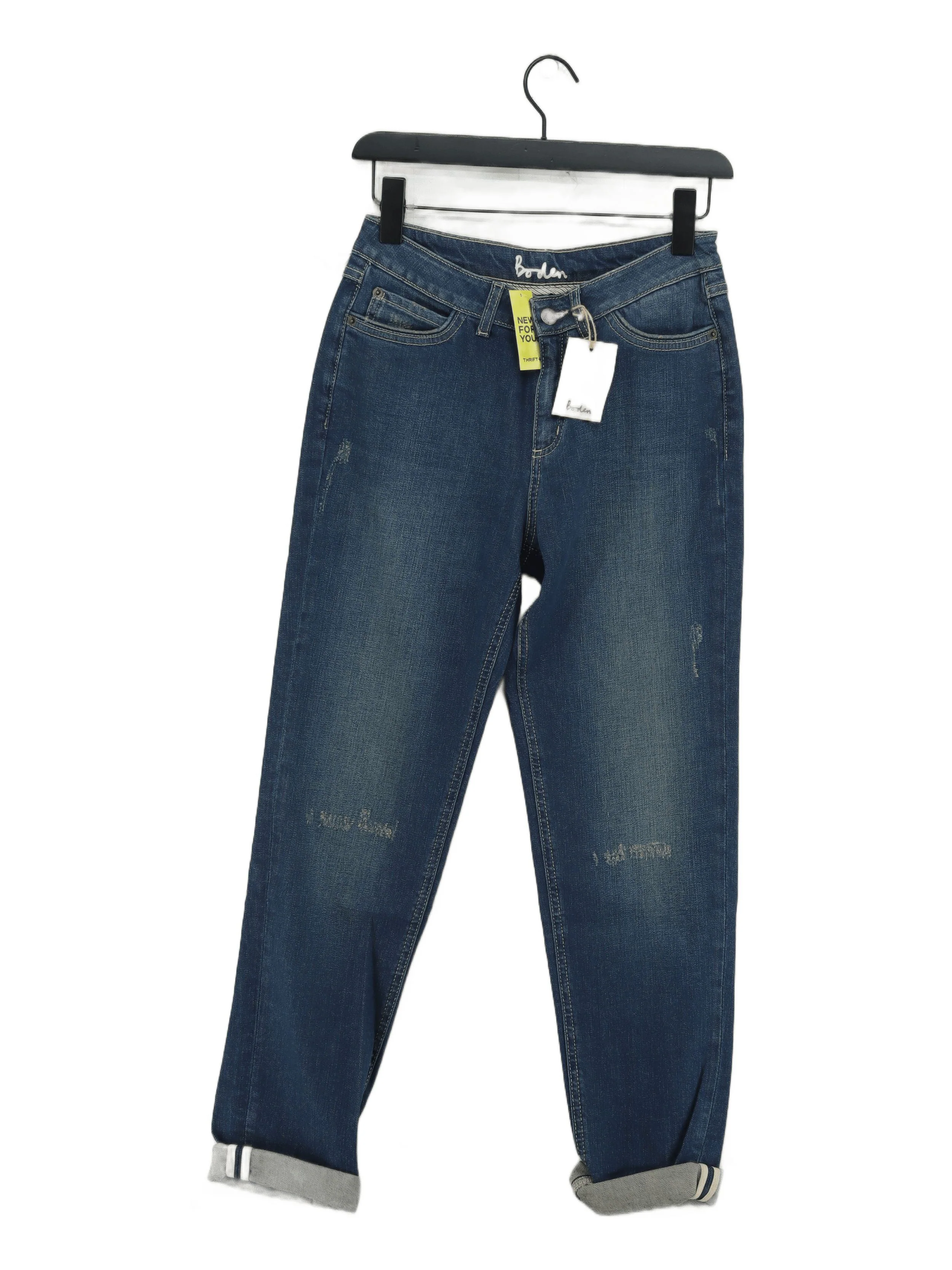 Boden Women's Jeans UK 8 Blue Cotton with Elastane Mom