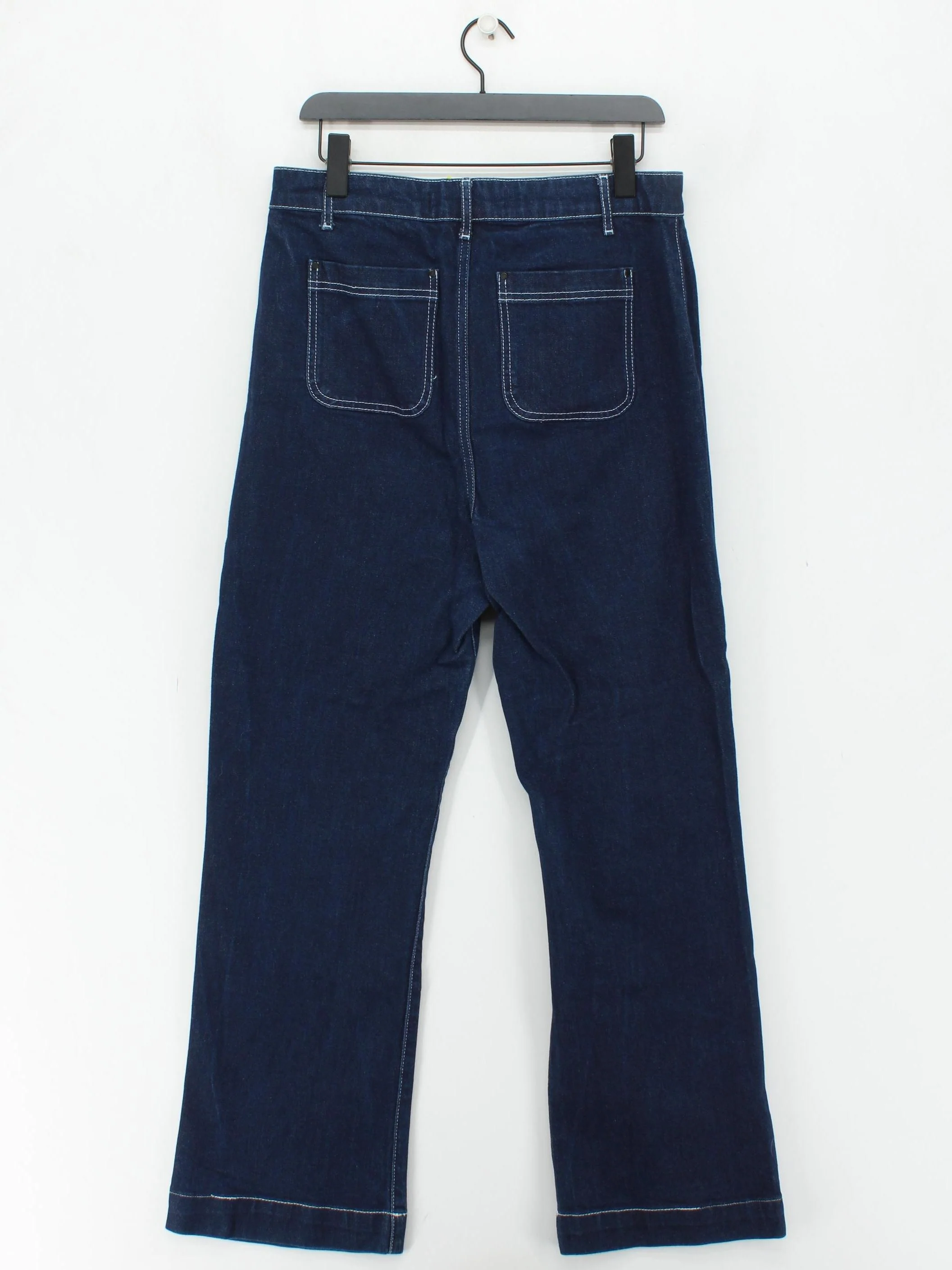 Boden Women's Jeans W 29 in Blue Cotton with Polyester Wide-Leg - Image 2