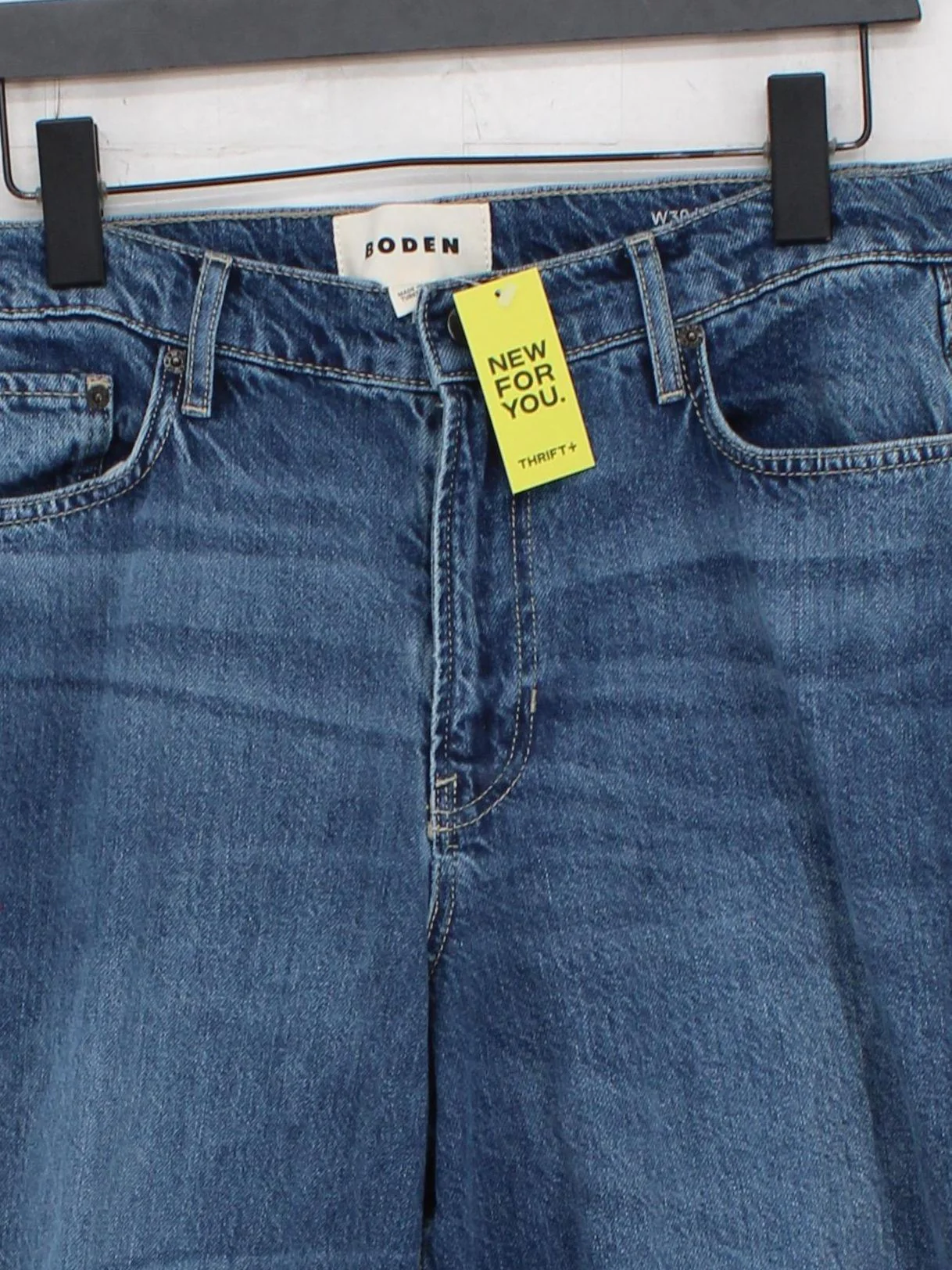 Boden Women's Jeans W 30 in Blue 100% Cotton Wide-Leg - Image 3