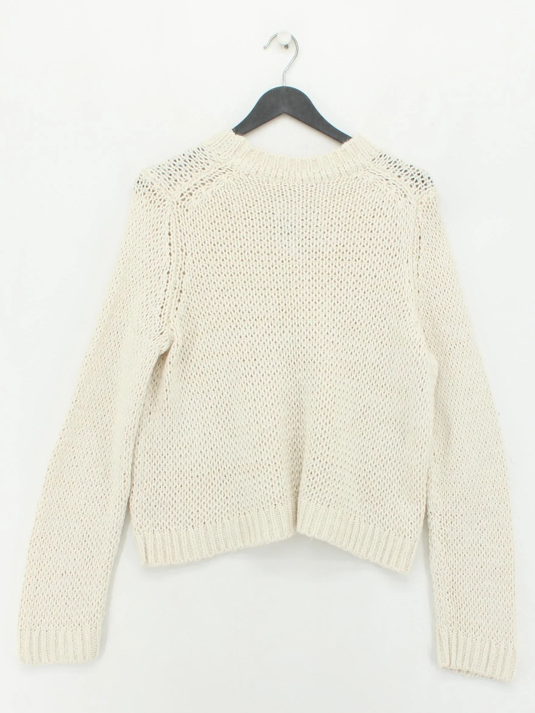 Boden Women's Jumper L Cream Cotton with Polyamide, Acrylic, Other Pullover - Image 2