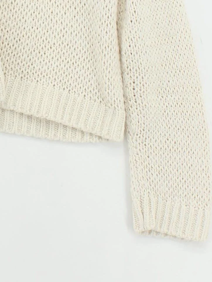 Boden Women's Jumper L Cream Cotton with Polyamide, Acrylic, Other Pullover - Image 4