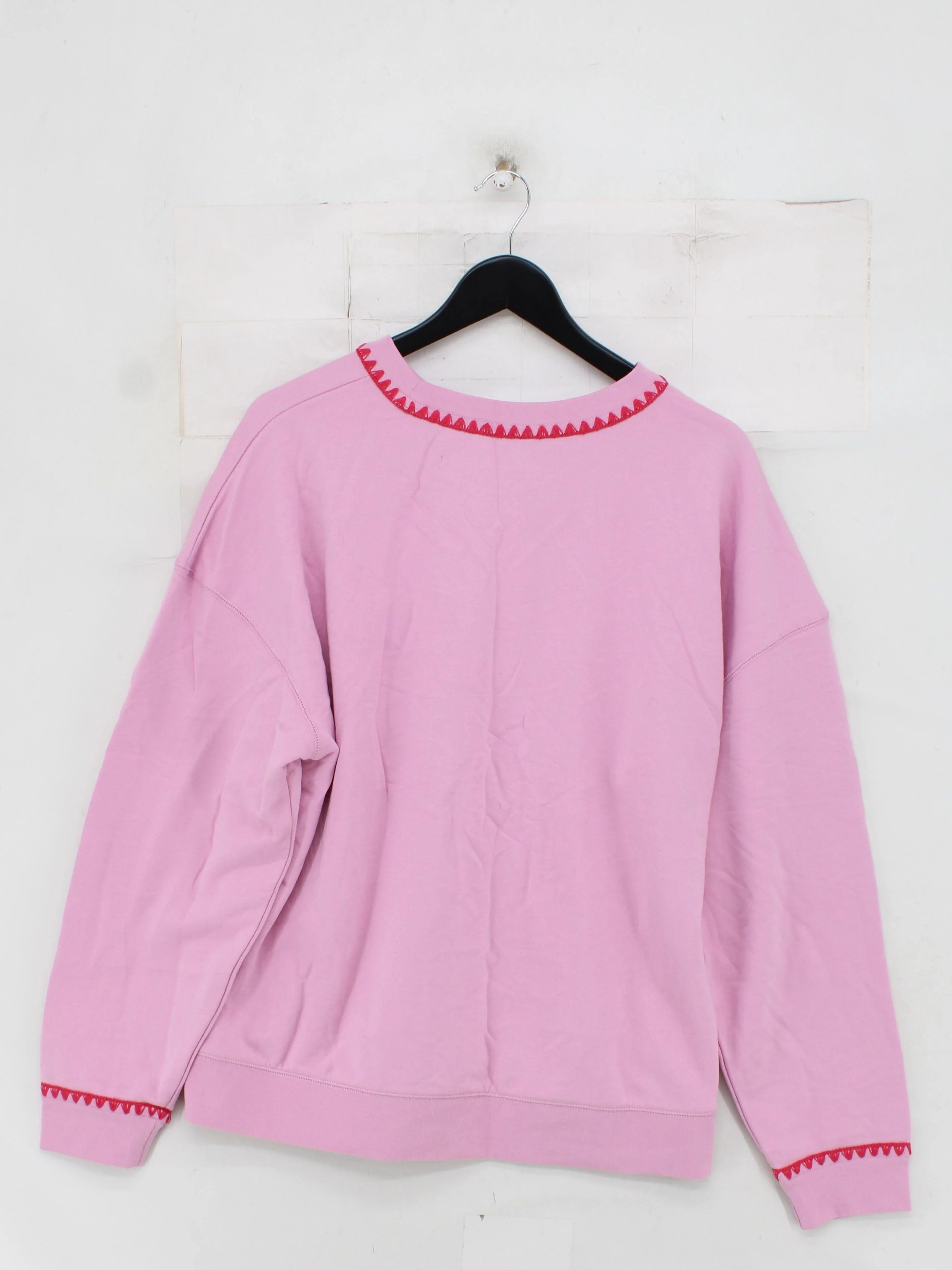 Boden Women's Jumper L Pink Cotton with Polyester Pullover New with tags - Image 2