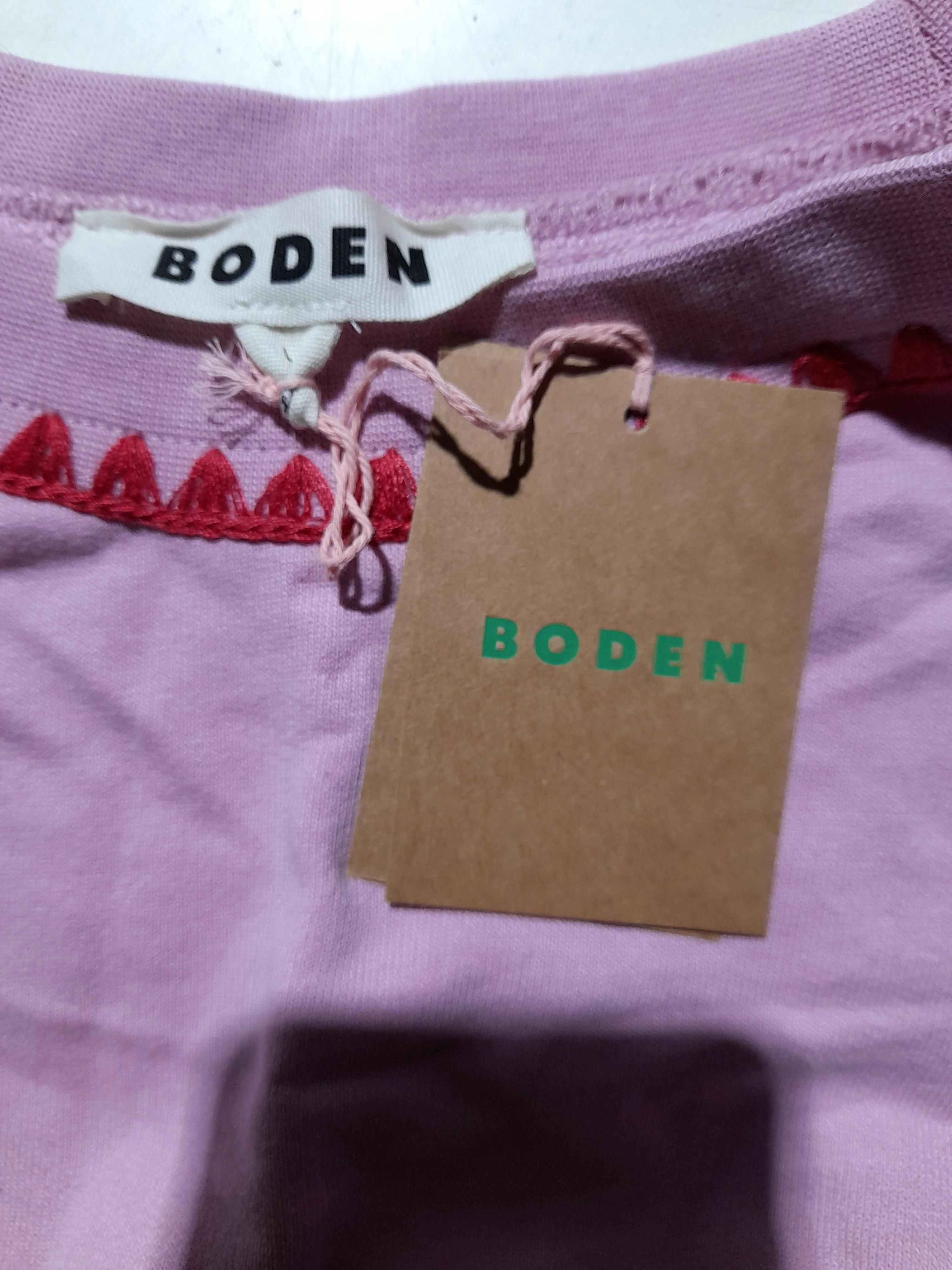 Boden Women's Jumper L Pink Cotton with Polyester Pullover New with tags - Image 5