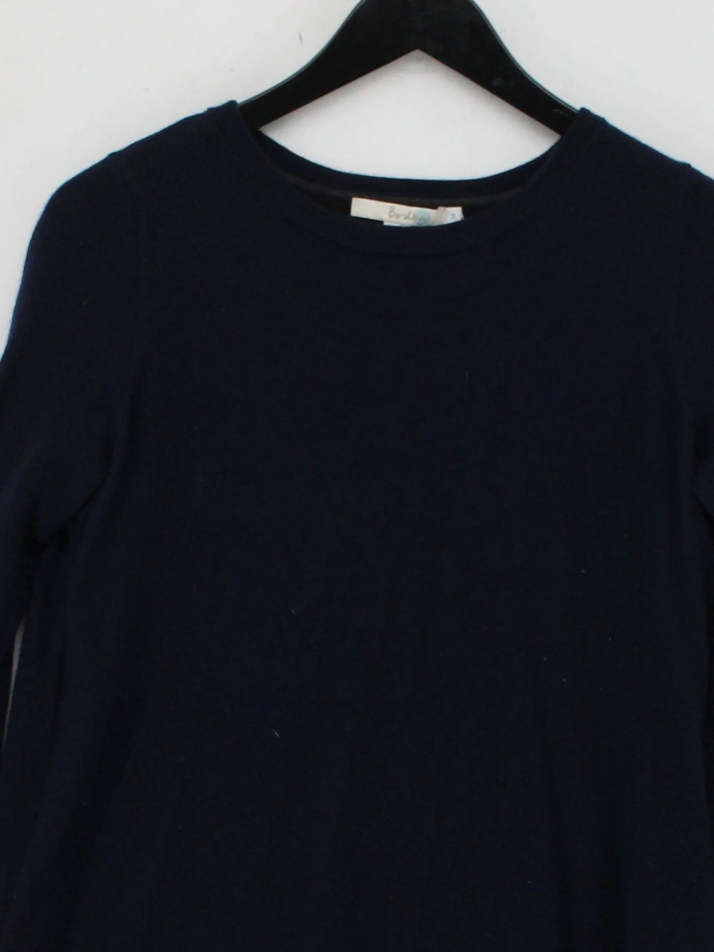 Boden Women's Jumper M Blue 100% Wool Round Neck Pullover - Image 3