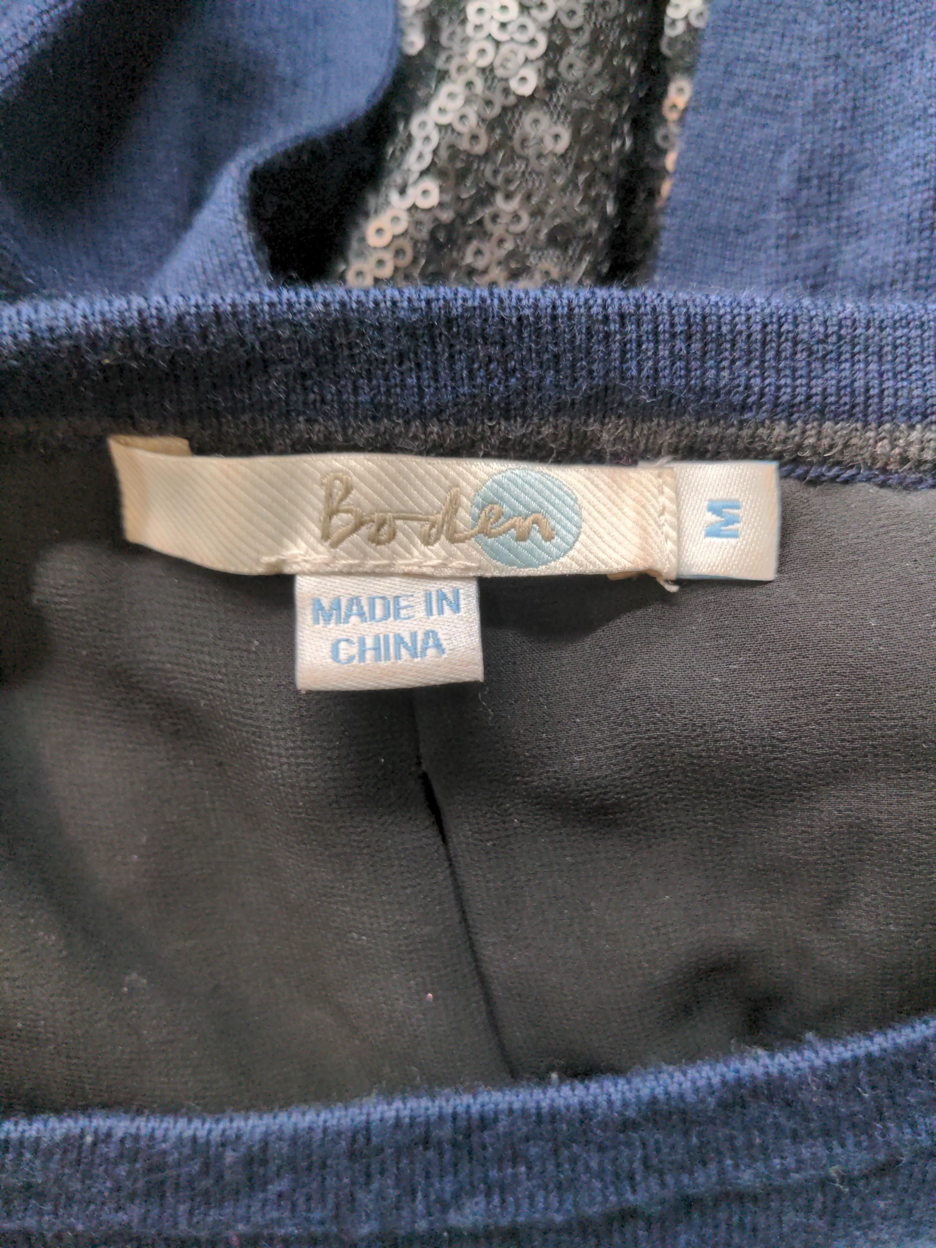 Boden Women's Jumper M Blue 100% Wool Round Neck Pullover - Image 6