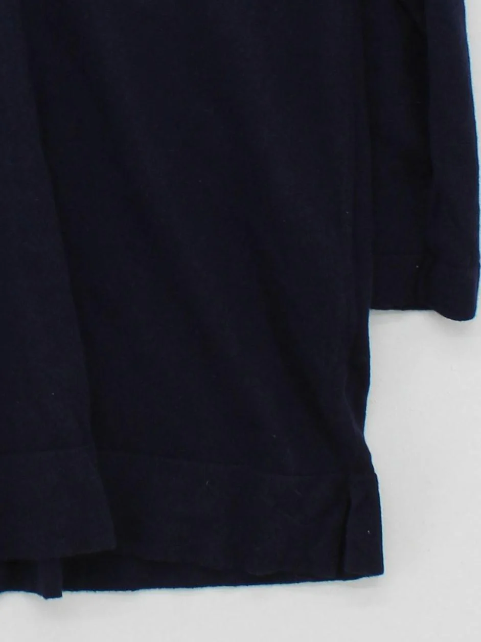 Boden Women's Jumper M Blue Striped Wool with Cotton V-Neck Pullover - Image 4