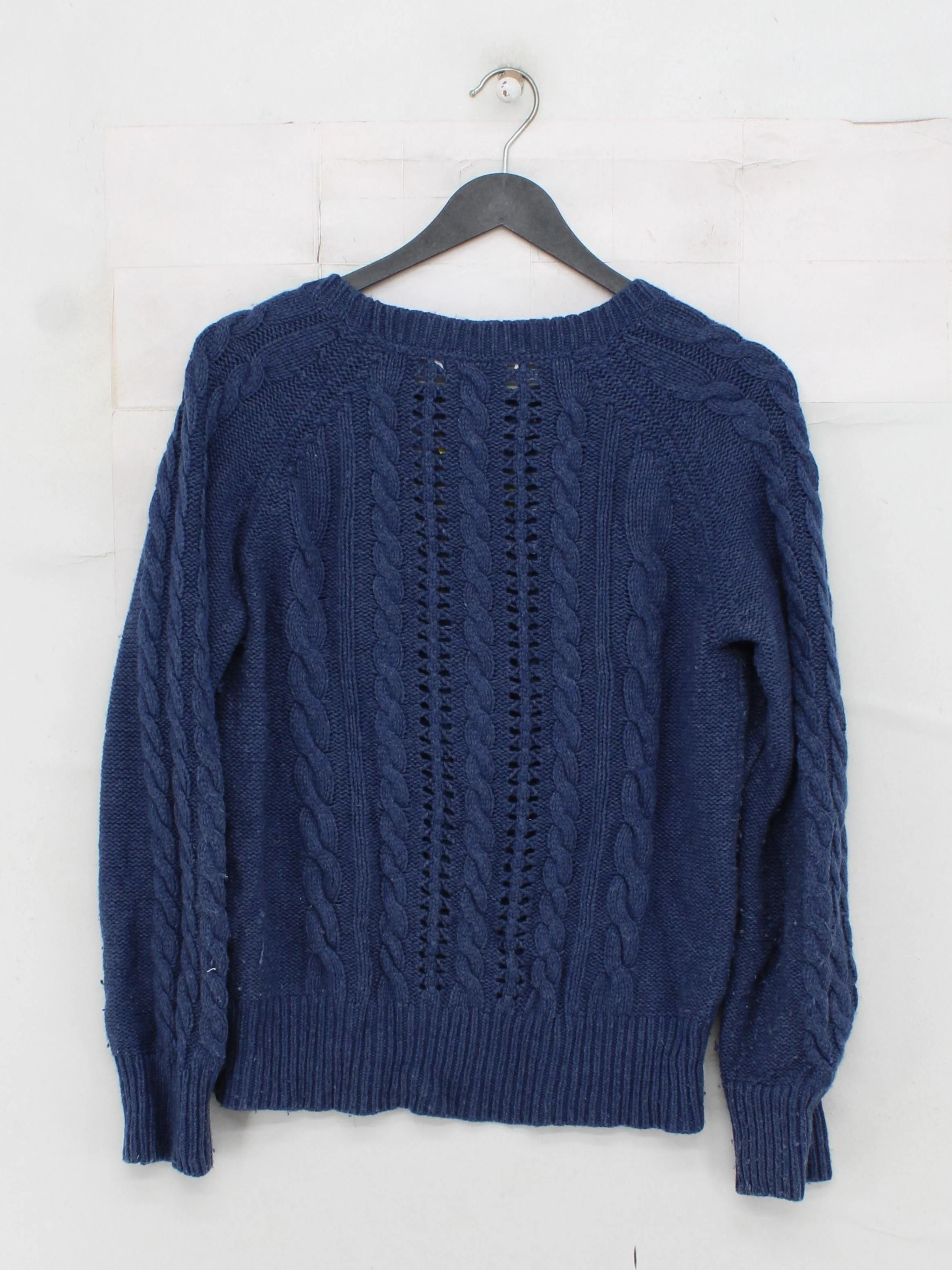 Boden Women's Jumper M Blue Wool with Nylon Round Neck Pullover - Image 2