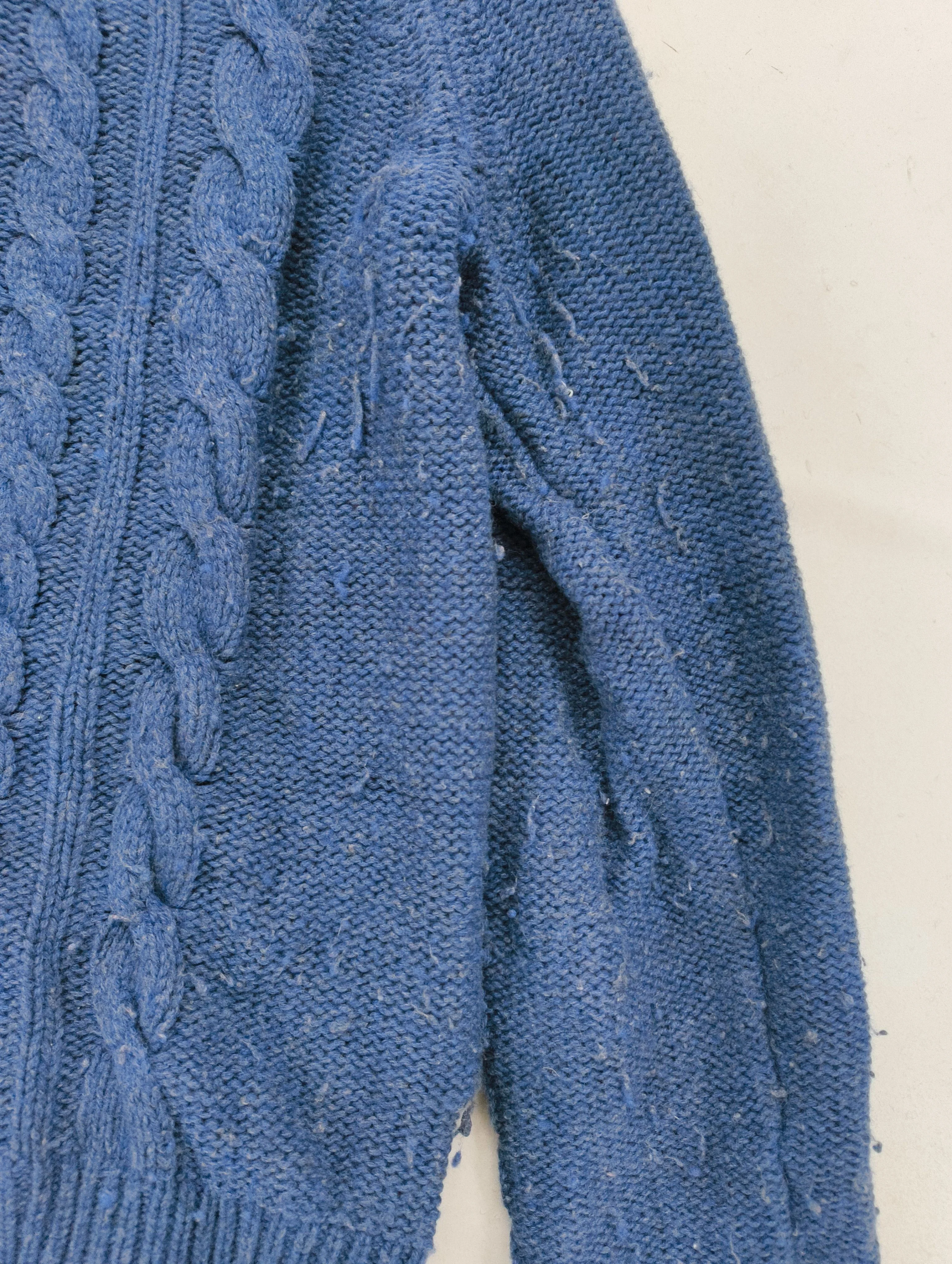 Boden Women's Jumper M Blue Wool with Nylon Round Neck Pullover - Image 5