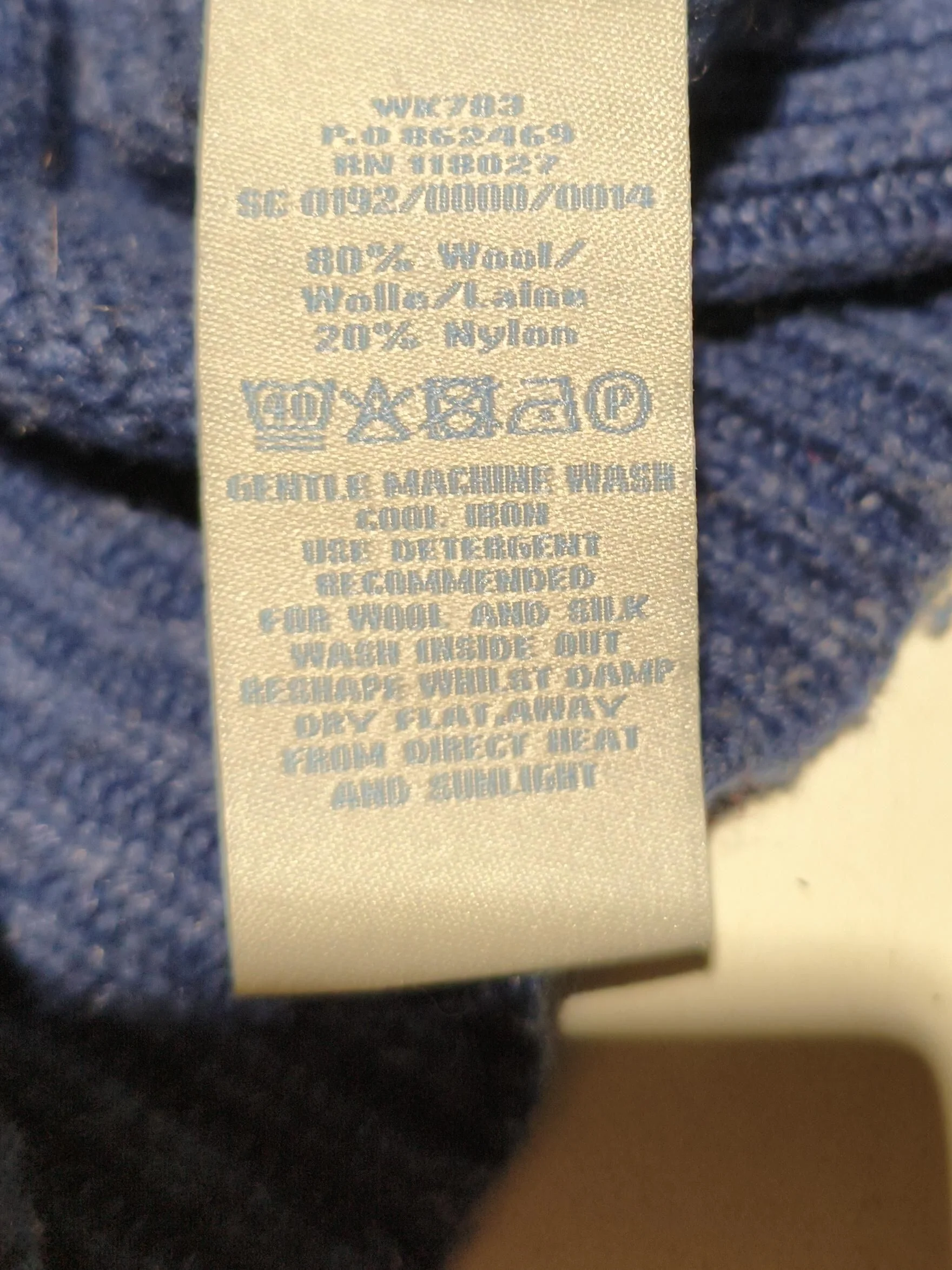 Boden Women's Jumper M Blue Wool with Nylon Round Neck Pullover - Image 7