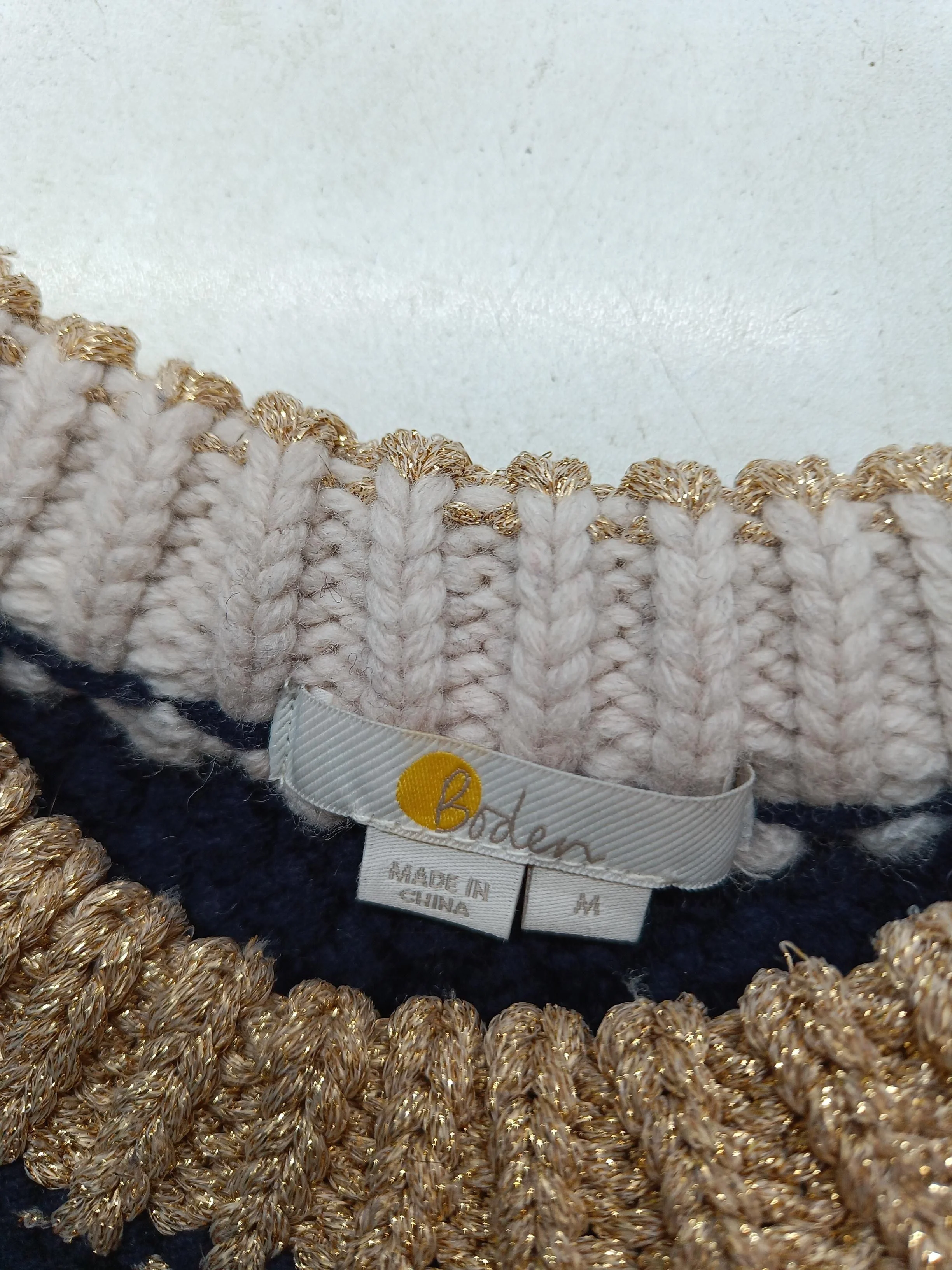 Boden Women's Jumper M Blue Wool with Polyamide, Polyester, Other Pullover - Image 5