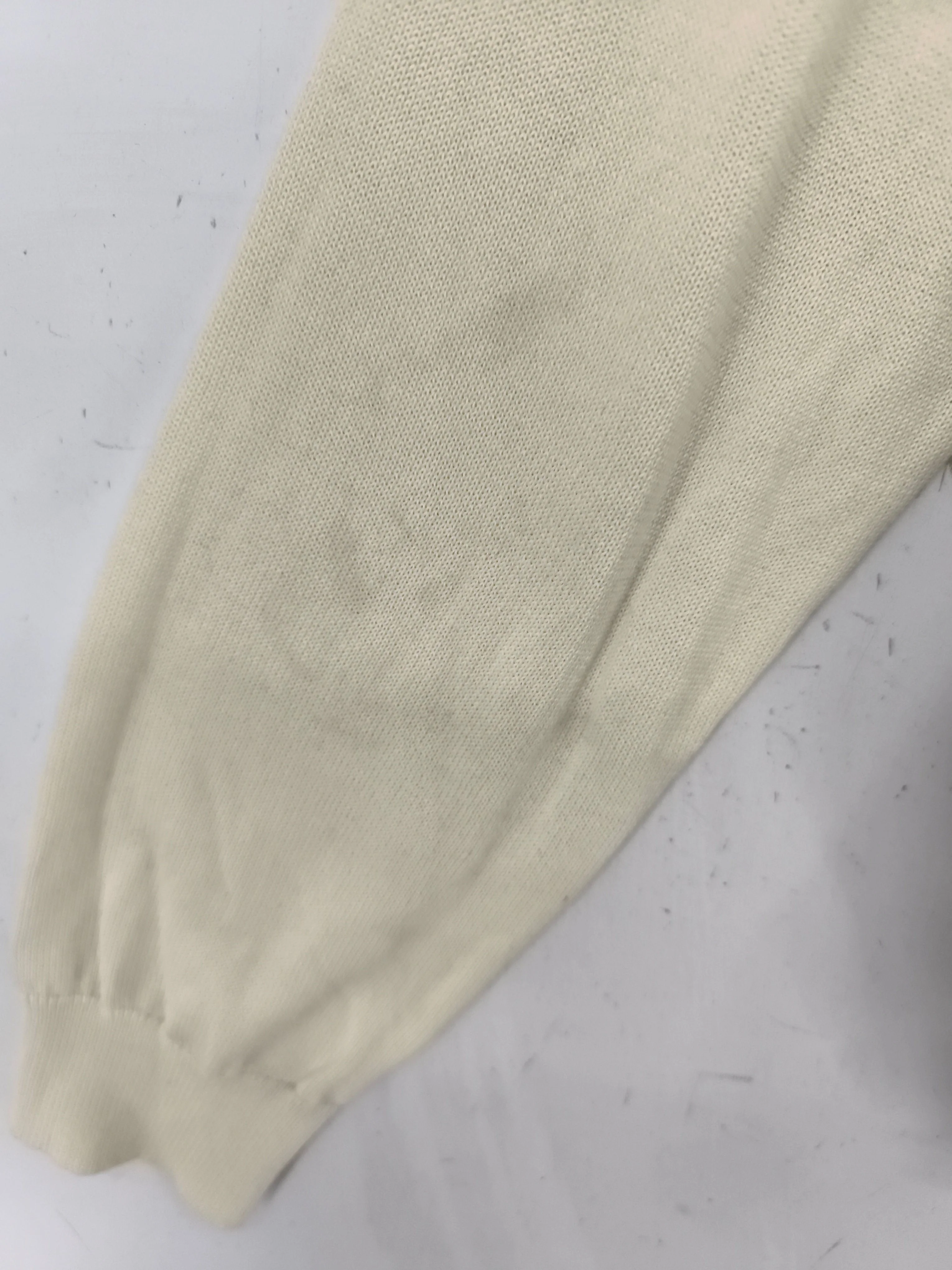 Boden Women's Jumper M Cream Striped 100% Other Crew Neck Pullover - Image 5