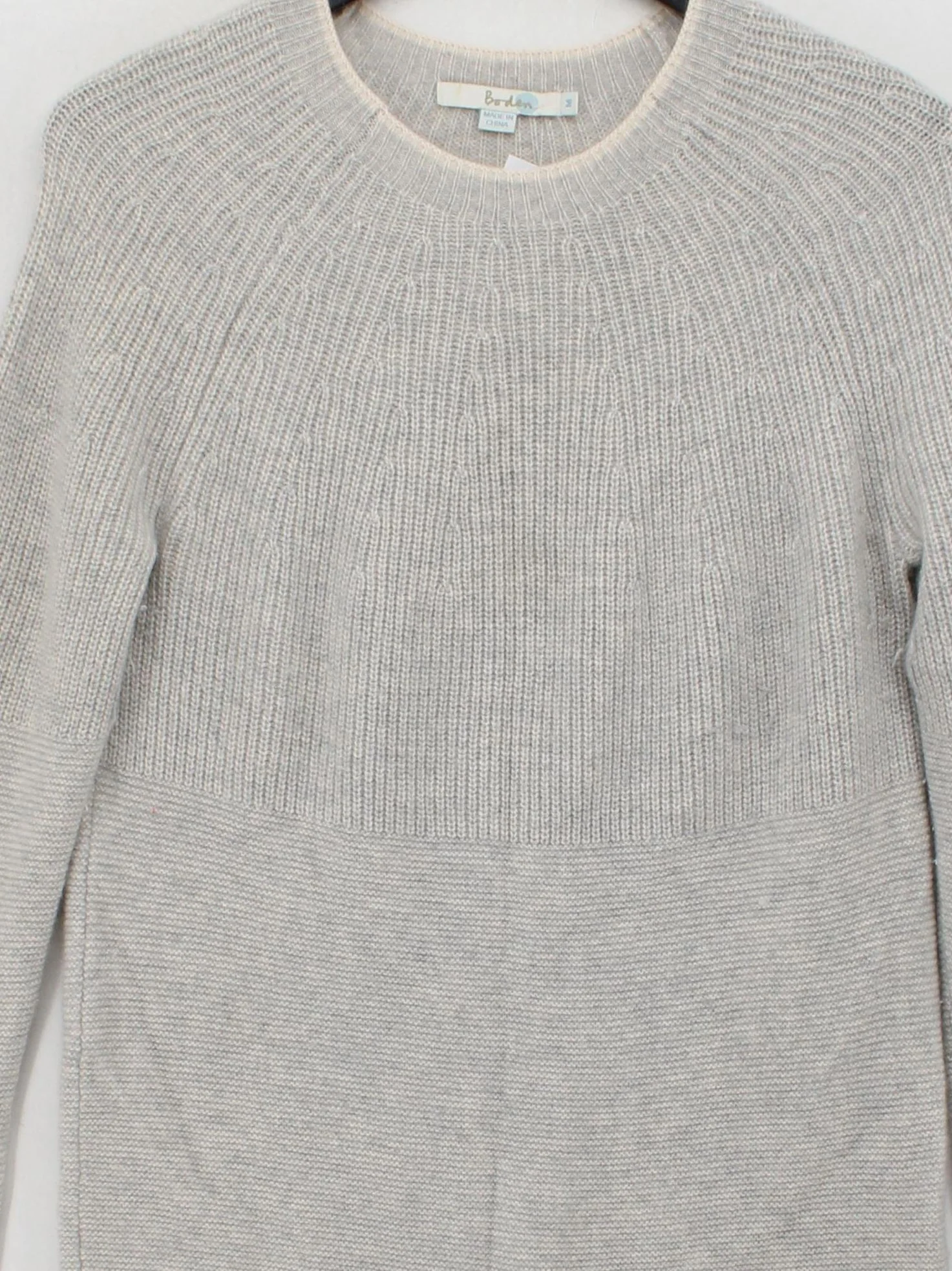 Boden Women's Jumper M Grey 100% Cashmere Round Neck Pullover - Image 3