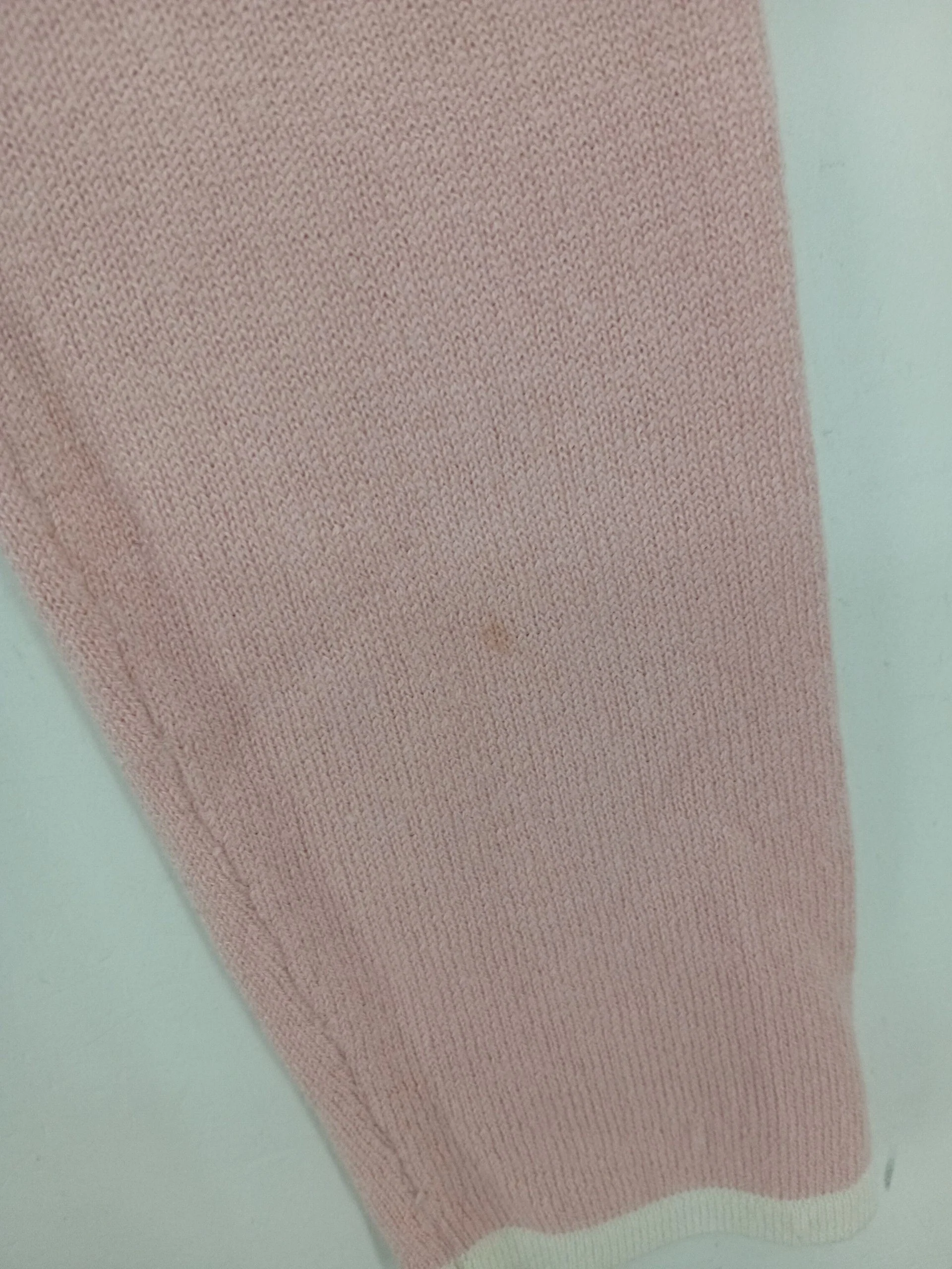 Boden Women's Jumper M Pink Wool with Viscose, Cotton, Cashmere V-Neck Pullover - Image 6