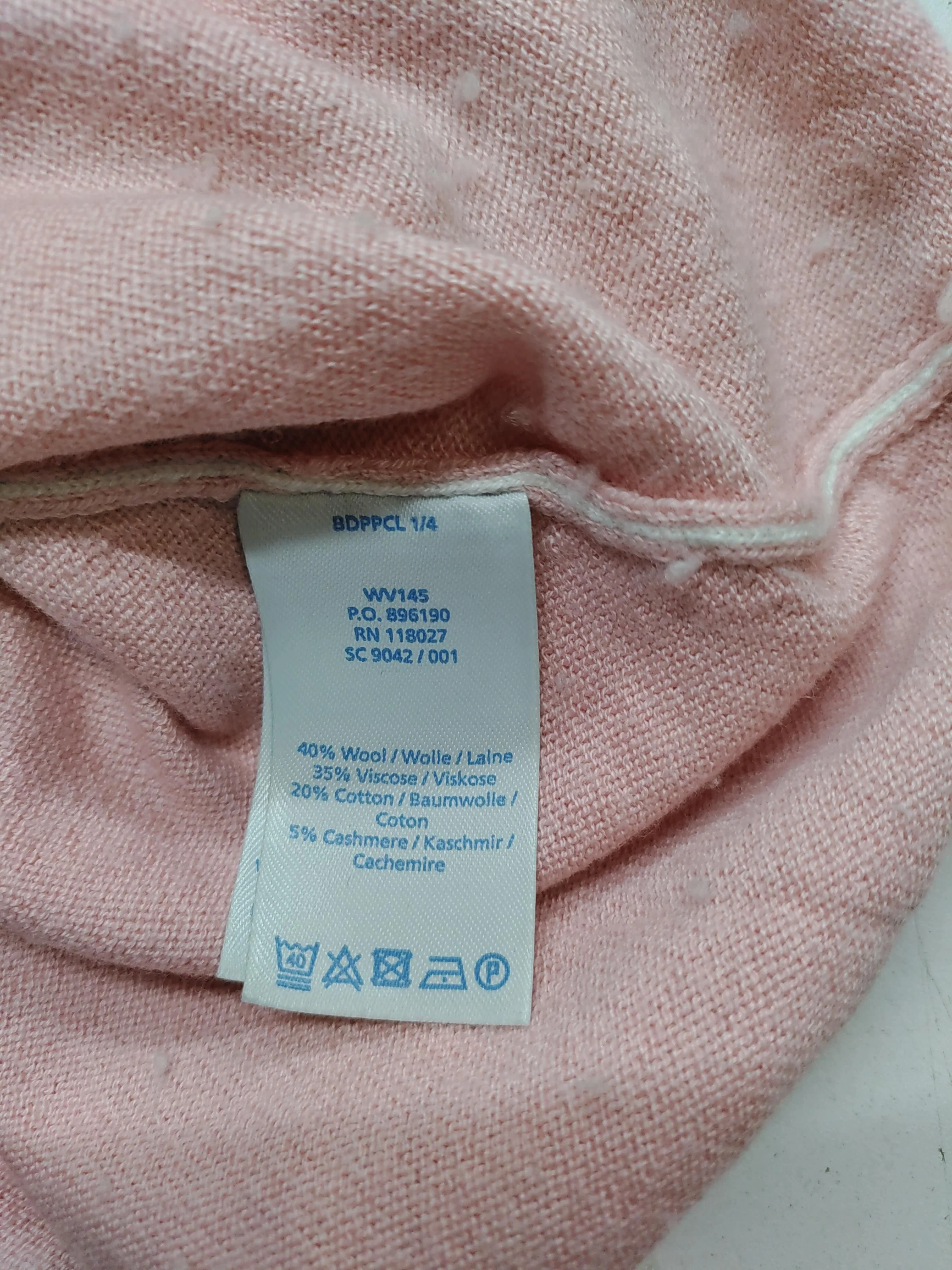 Boden Women's Jumper M Pink Wool with Viscose, Cotton, Cashmere V-Neck Pullover - Image 8