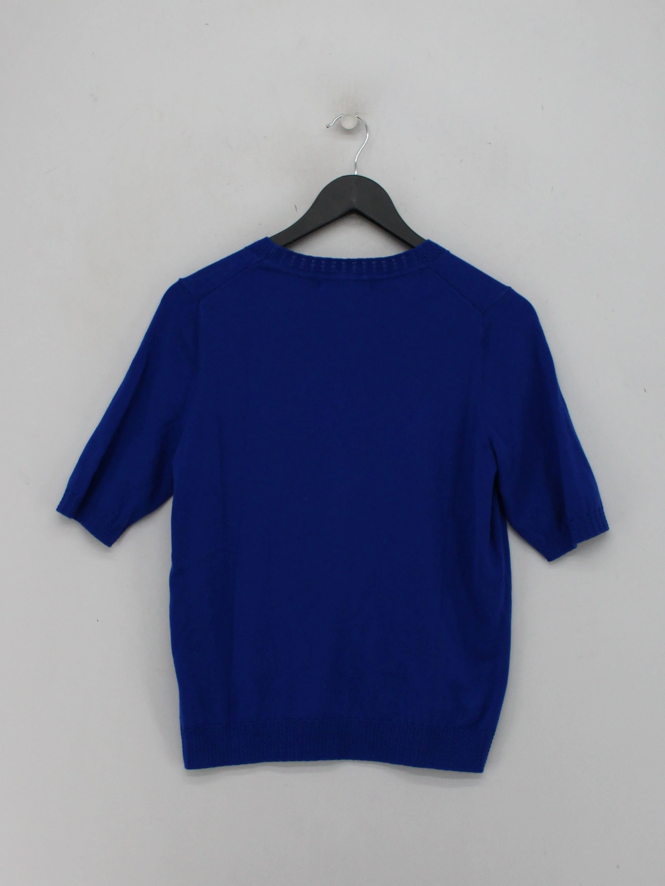 Boden Women's Jumper S Blue Cotton with Polyamide, Elastane Round Neck Pullover - Image 2