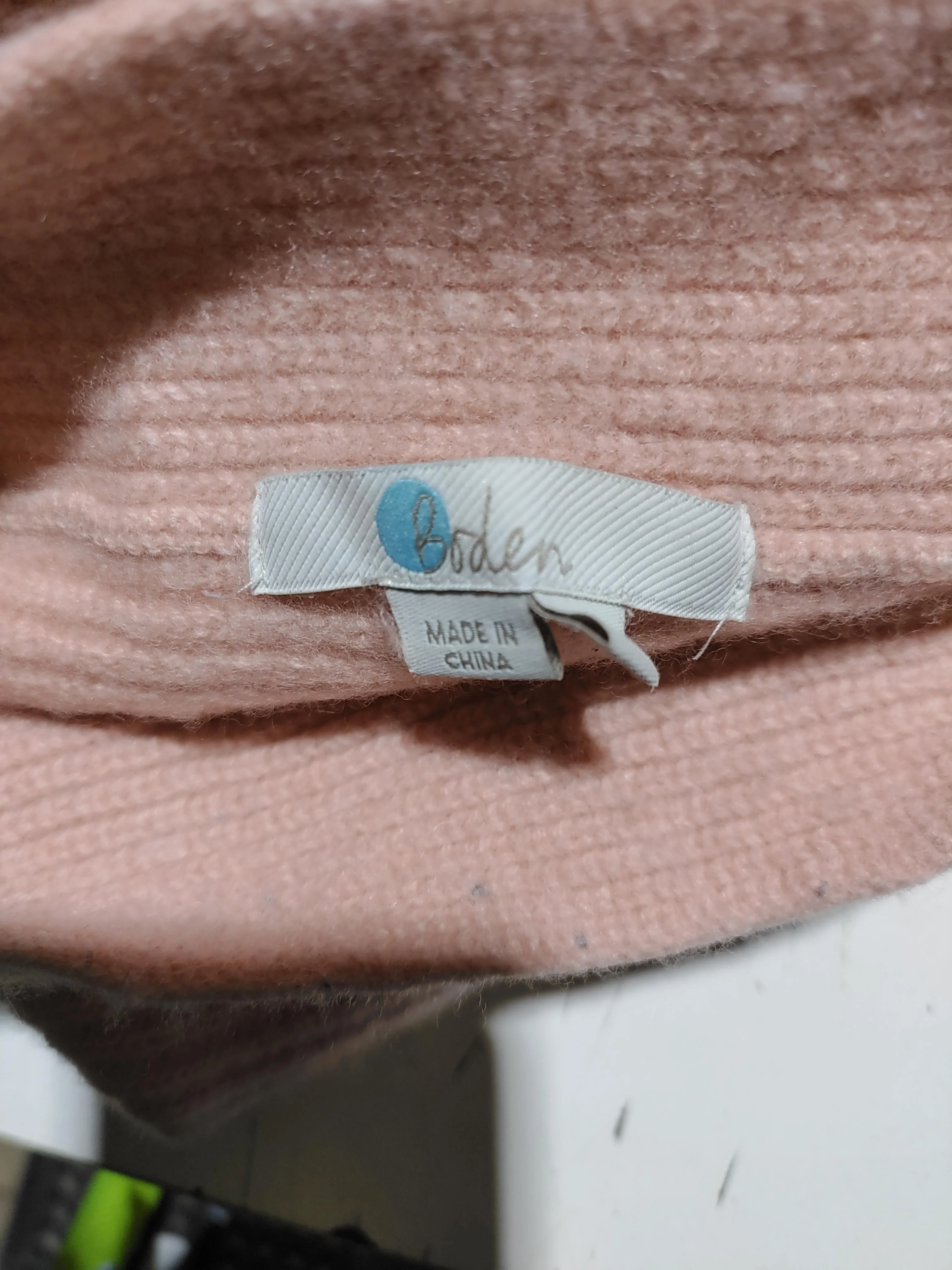 Boden Women's Jumper UK 10 Pink Wool with Cashmere Crew Neck Pullover - Image 5