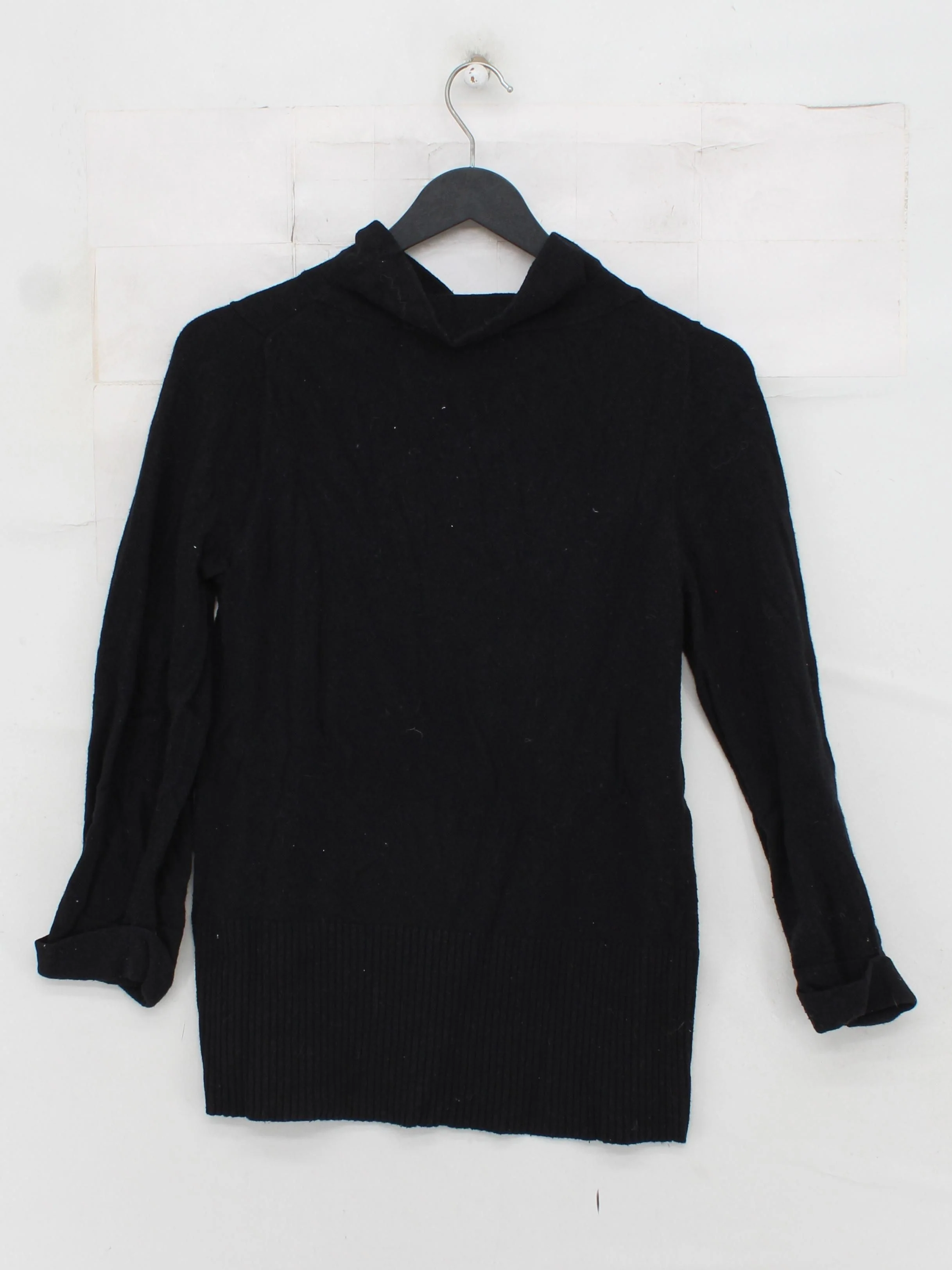Boden Women's Jumper UK 12 Black Cotton with Viscose, Nylon, Cashmere Pullover - Image 2