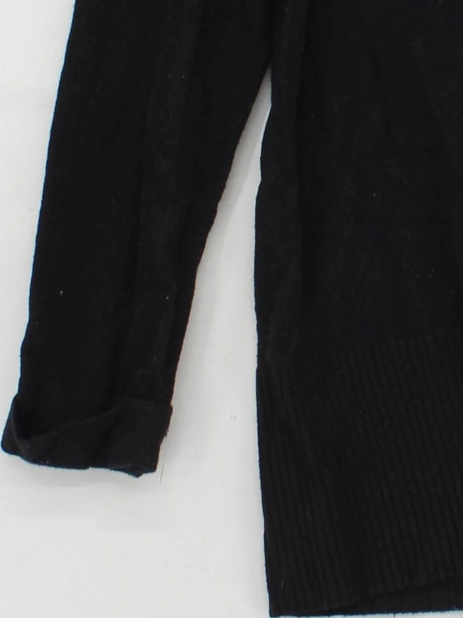 Boden Women's Jumper UK 12 Black Cotton with Viscose, Nylon, Cashmere Pullover - Image 4