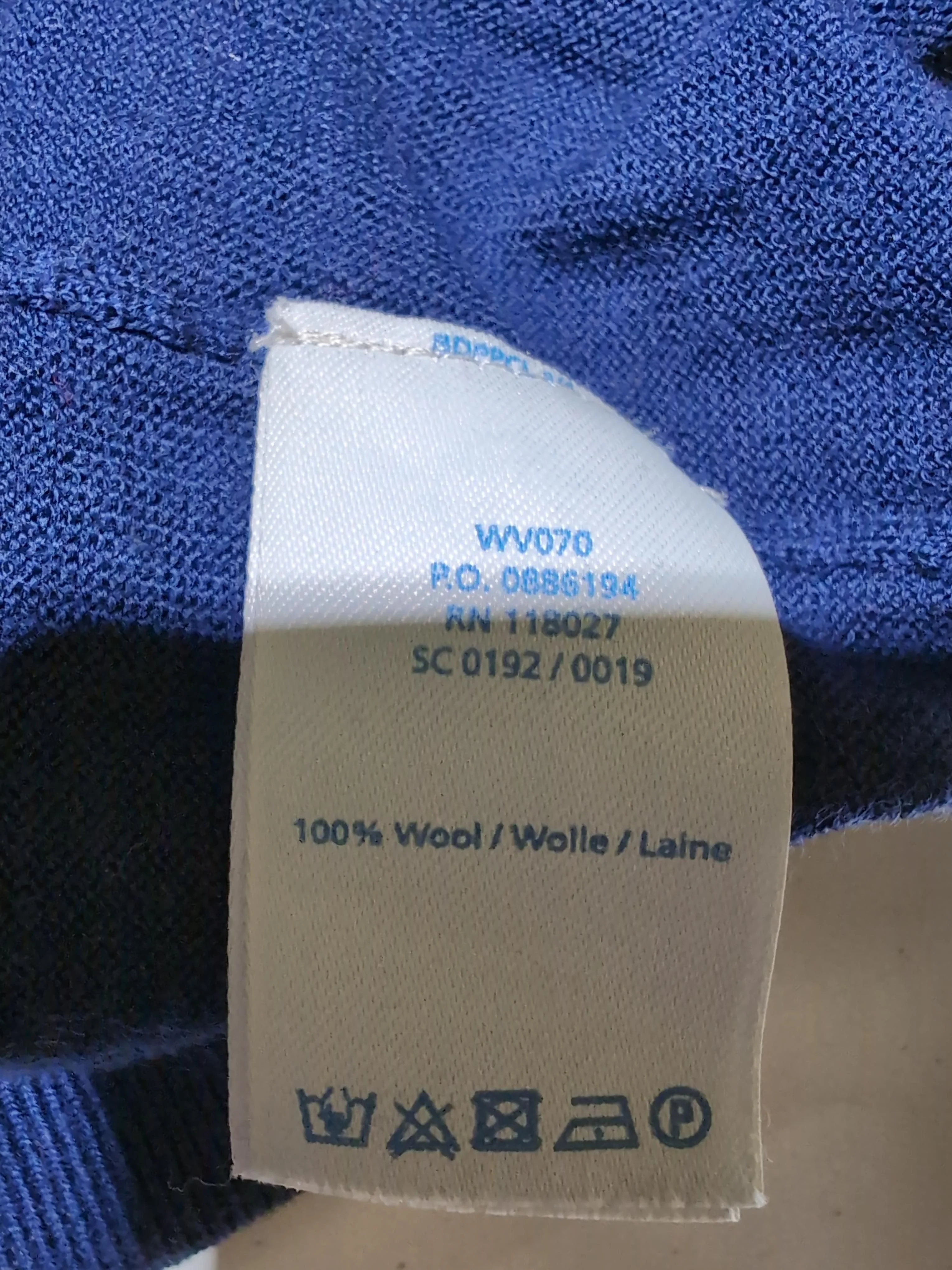 Boden Women's Jumper UK 12 Blue Graphic 100% Wool Round Neck Pullover - Image 6