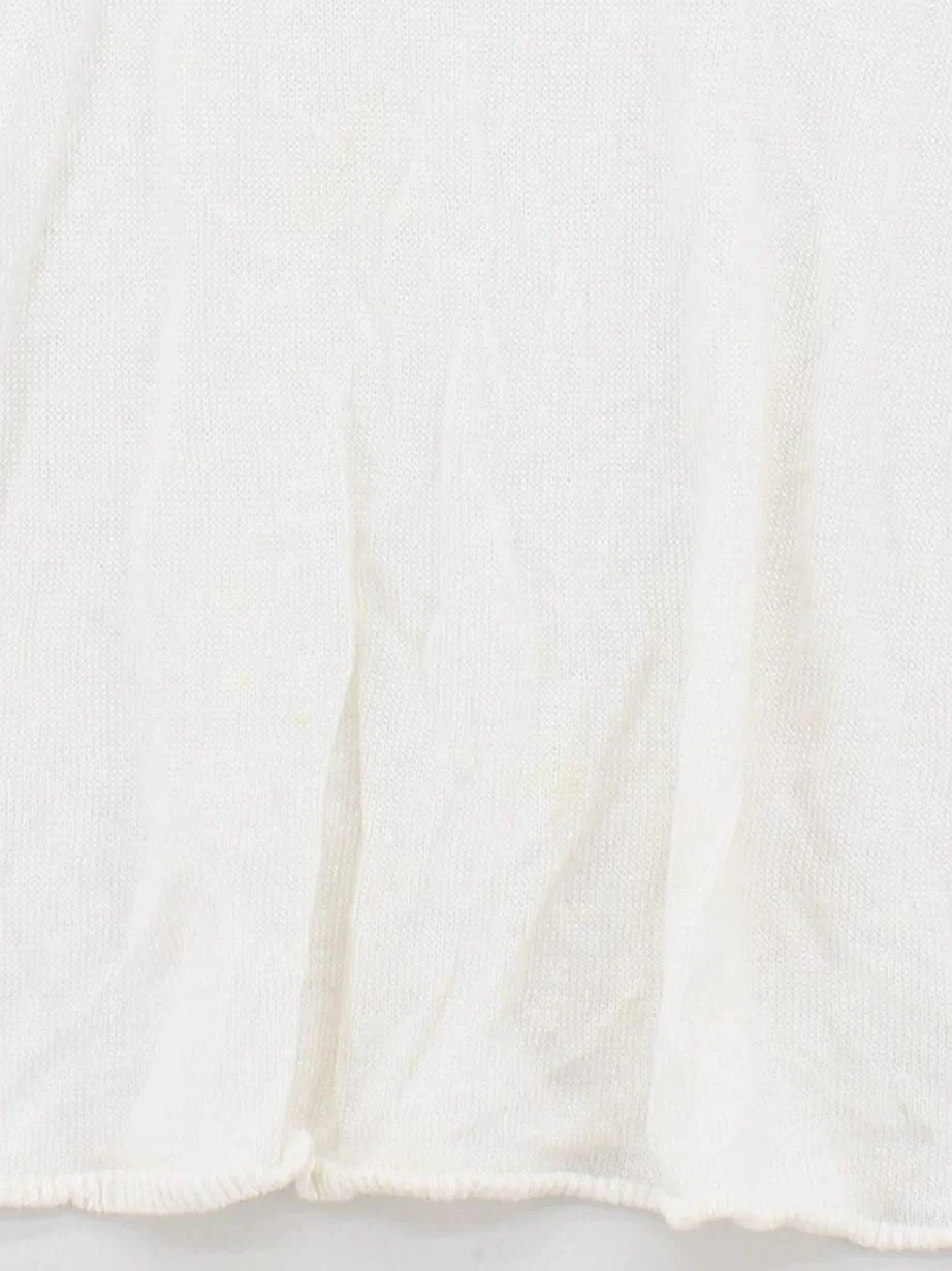 Boden Women's Jumper UK 12 Cream 100% Linen Round Neck Pullover - Image 4