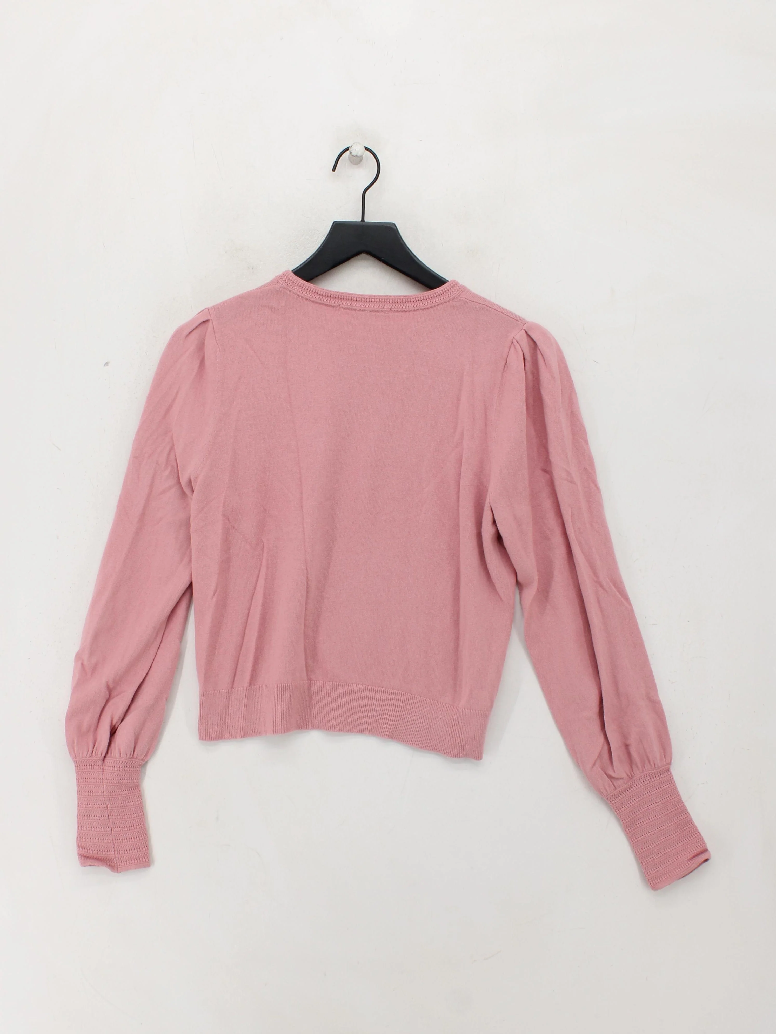 Boden Women's Jumper UK 12 Pink Cotton with Wool Round Neck Pullover - Image 2