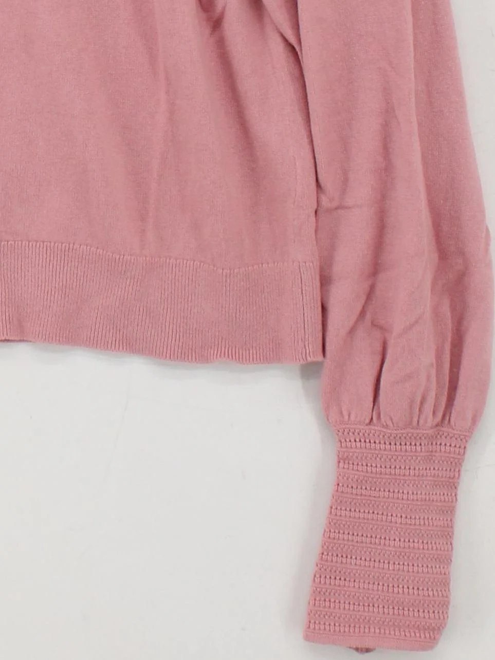 Boden Women's Jumper UK 12 Pink Cotton with Wool Round Neck Pullover - Image 4