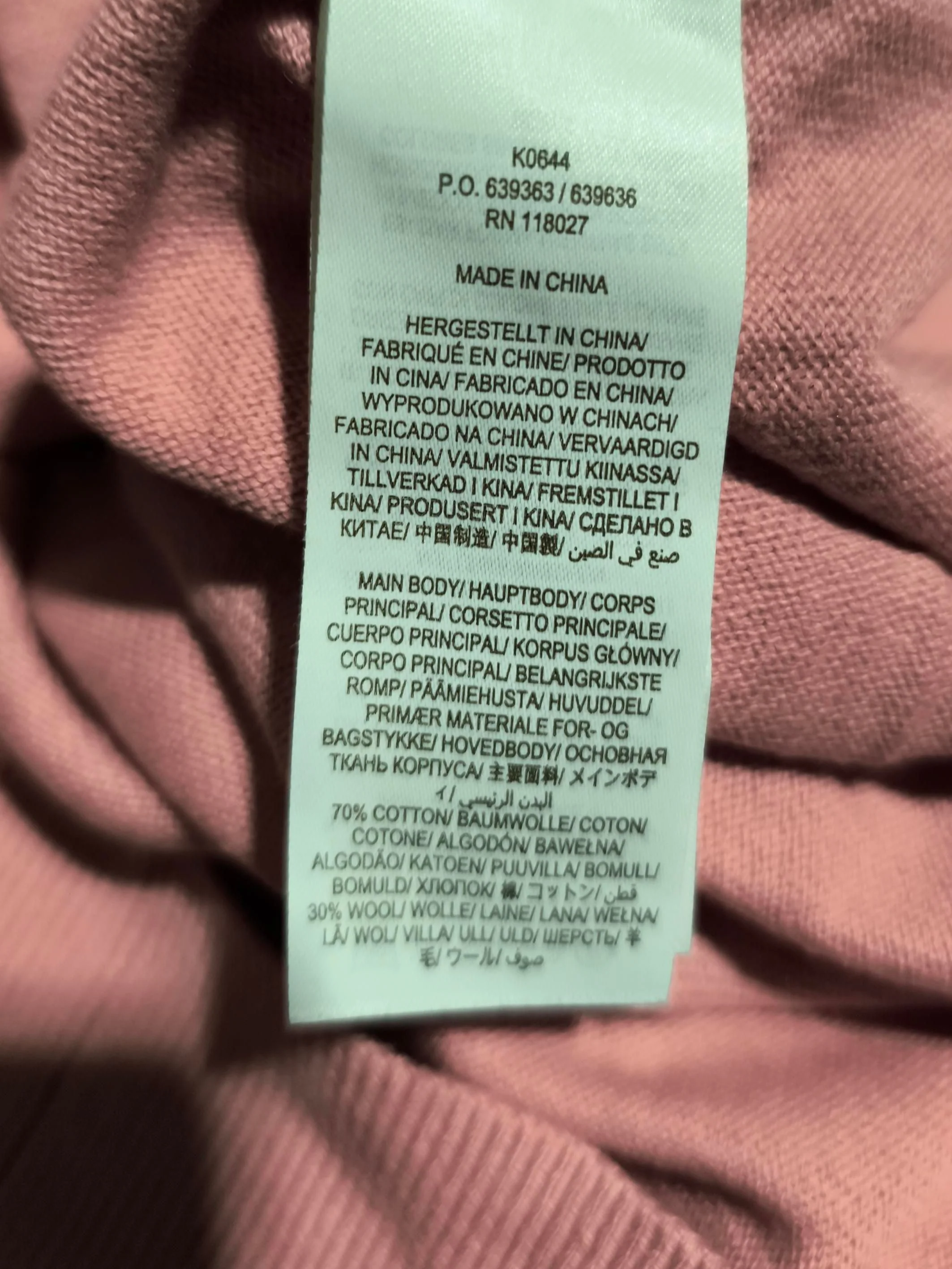 Boden Women's Jumper UK 12 Pink Cotton with Wool Round Neck Pullover - Image 6