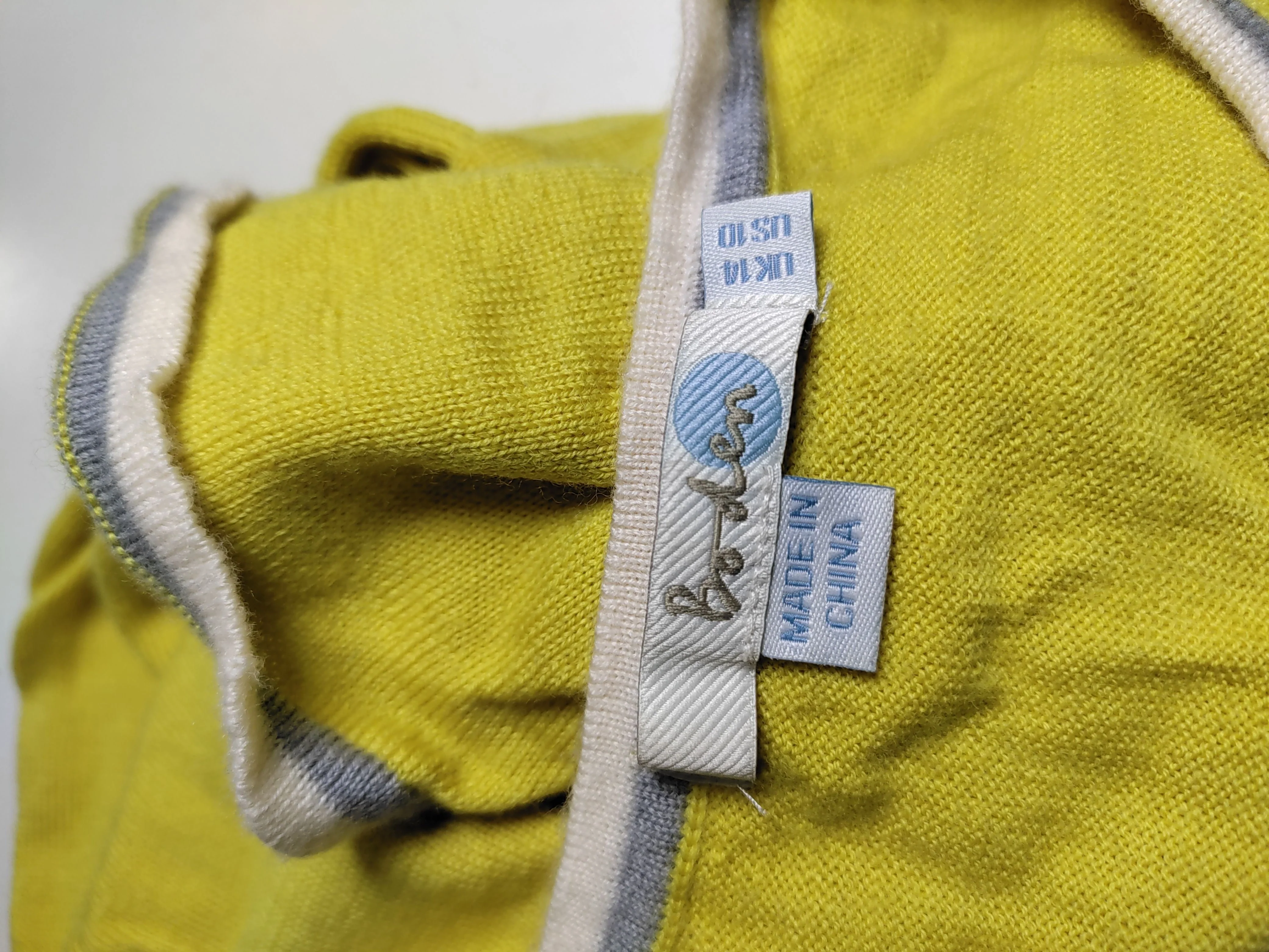 Boden Women's Jumper UK 14 Yellow 100% Wool Crew Neck Pullover - Image 5
