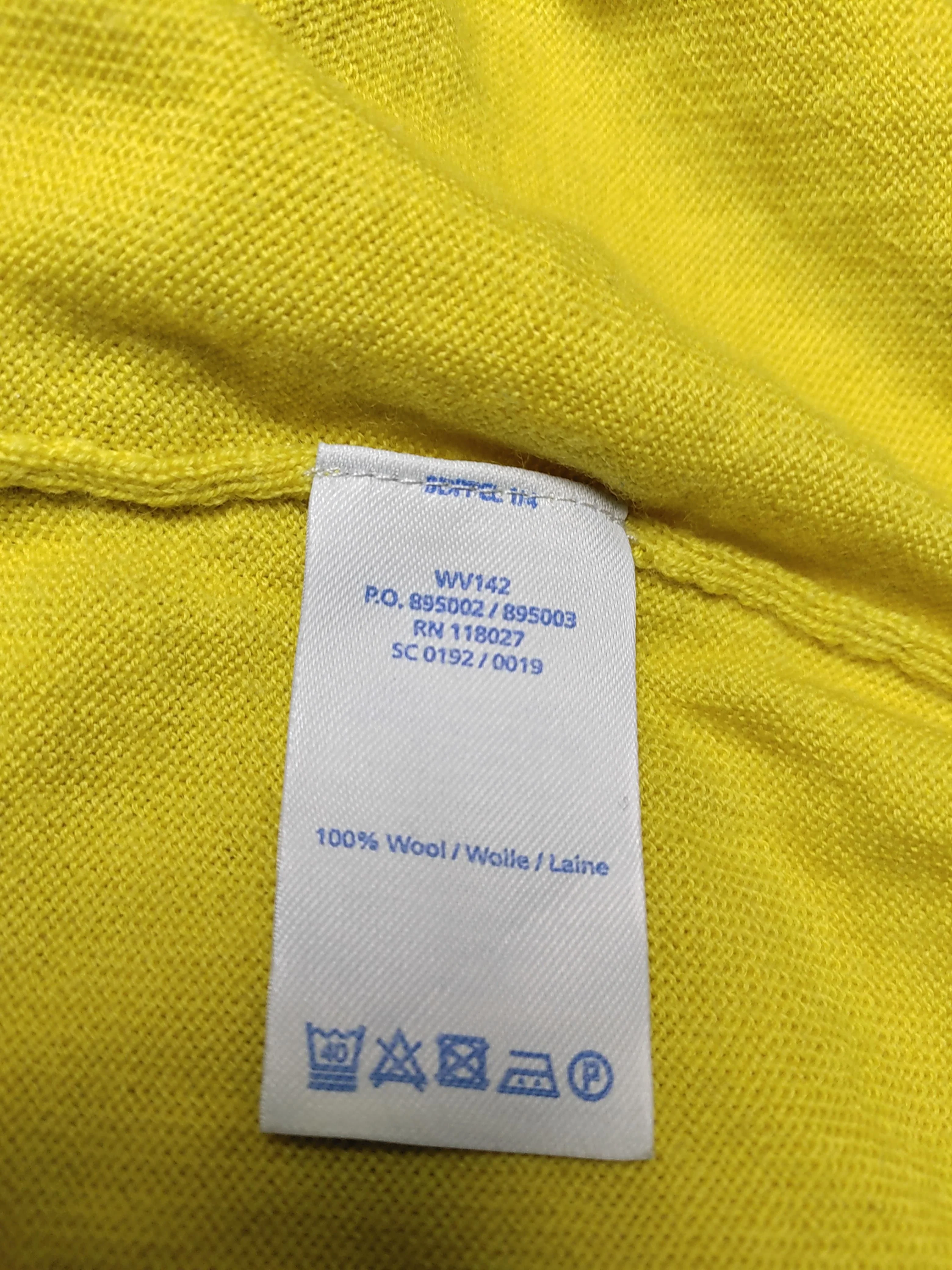 Boden Women's Jumper UK 14 Yellow 100% Wool Crew Neck Pullover - Image 6