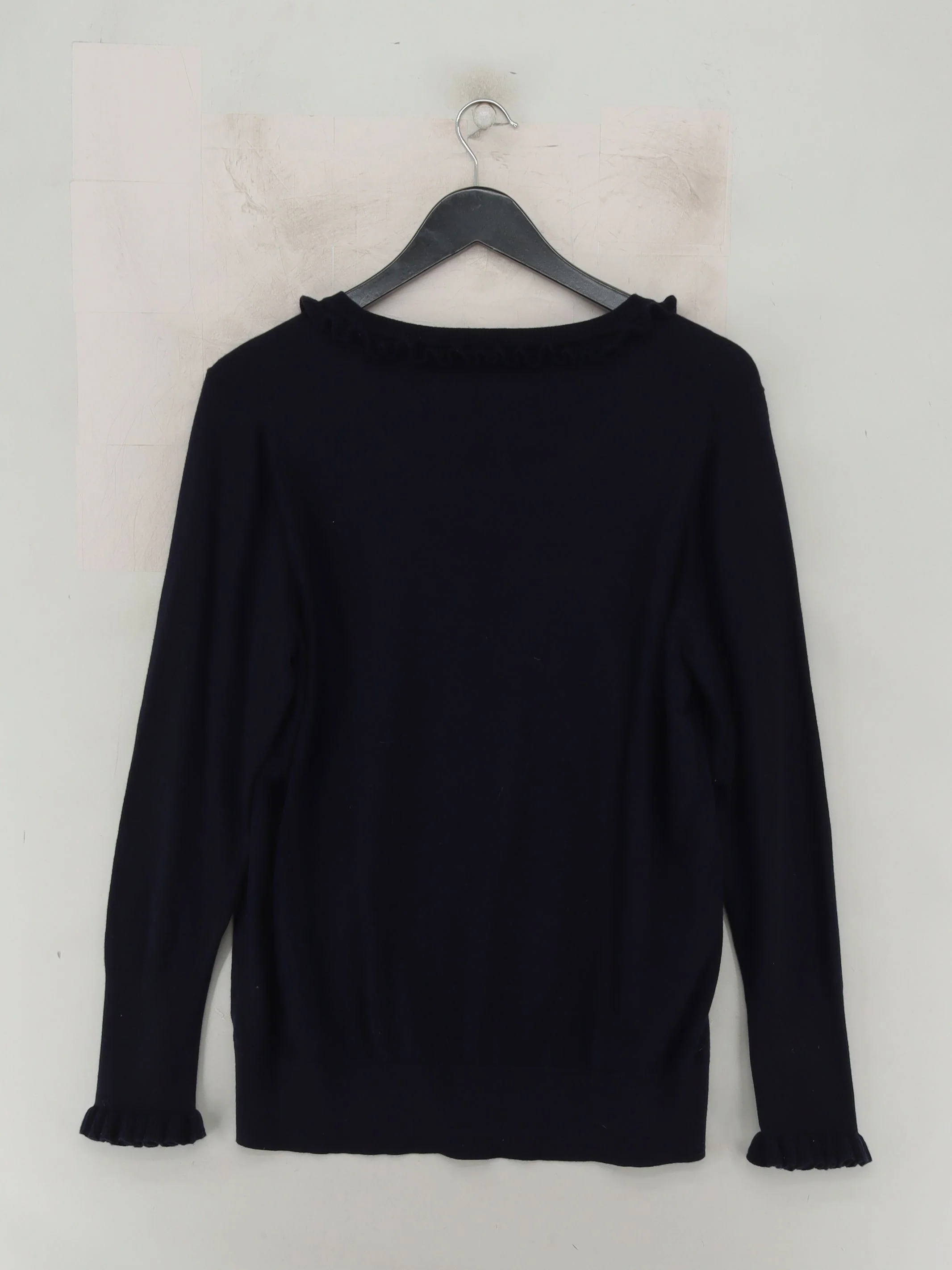 Boden Women's Jumper UK 20 Blue Wool with Cotton Round Neck Pullover - Image 2