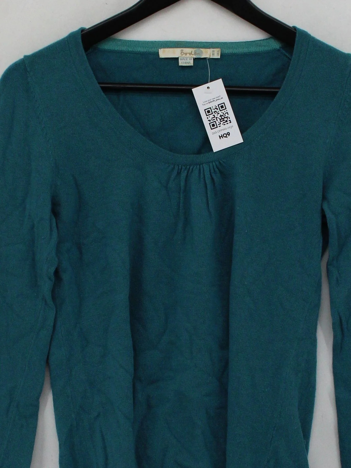 Boden Women's Jumper UK 6 Blue Cotton - Image 3