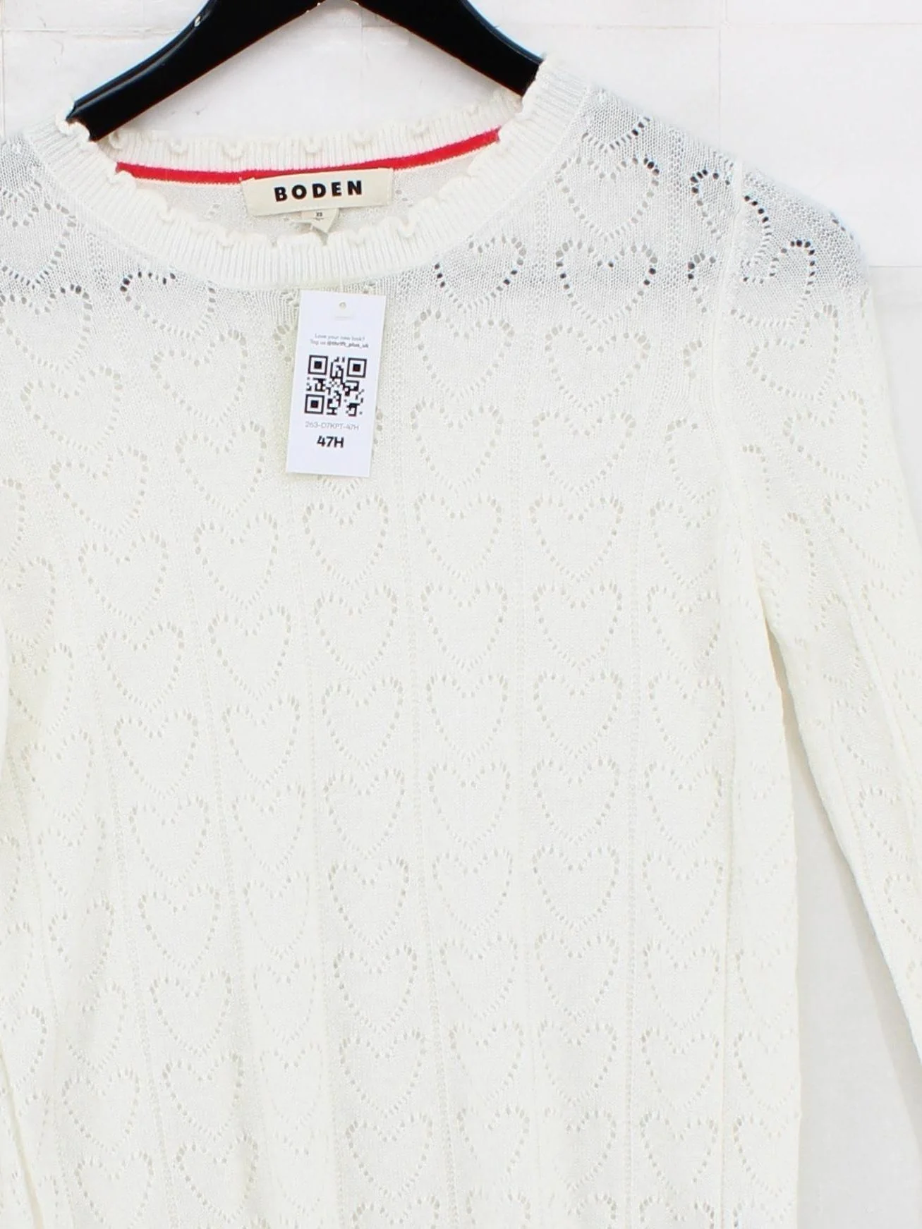 Boden Women's Jumper XS Cream Polyamide with Acrylic, Wool, Mohair Pullover - Image 3