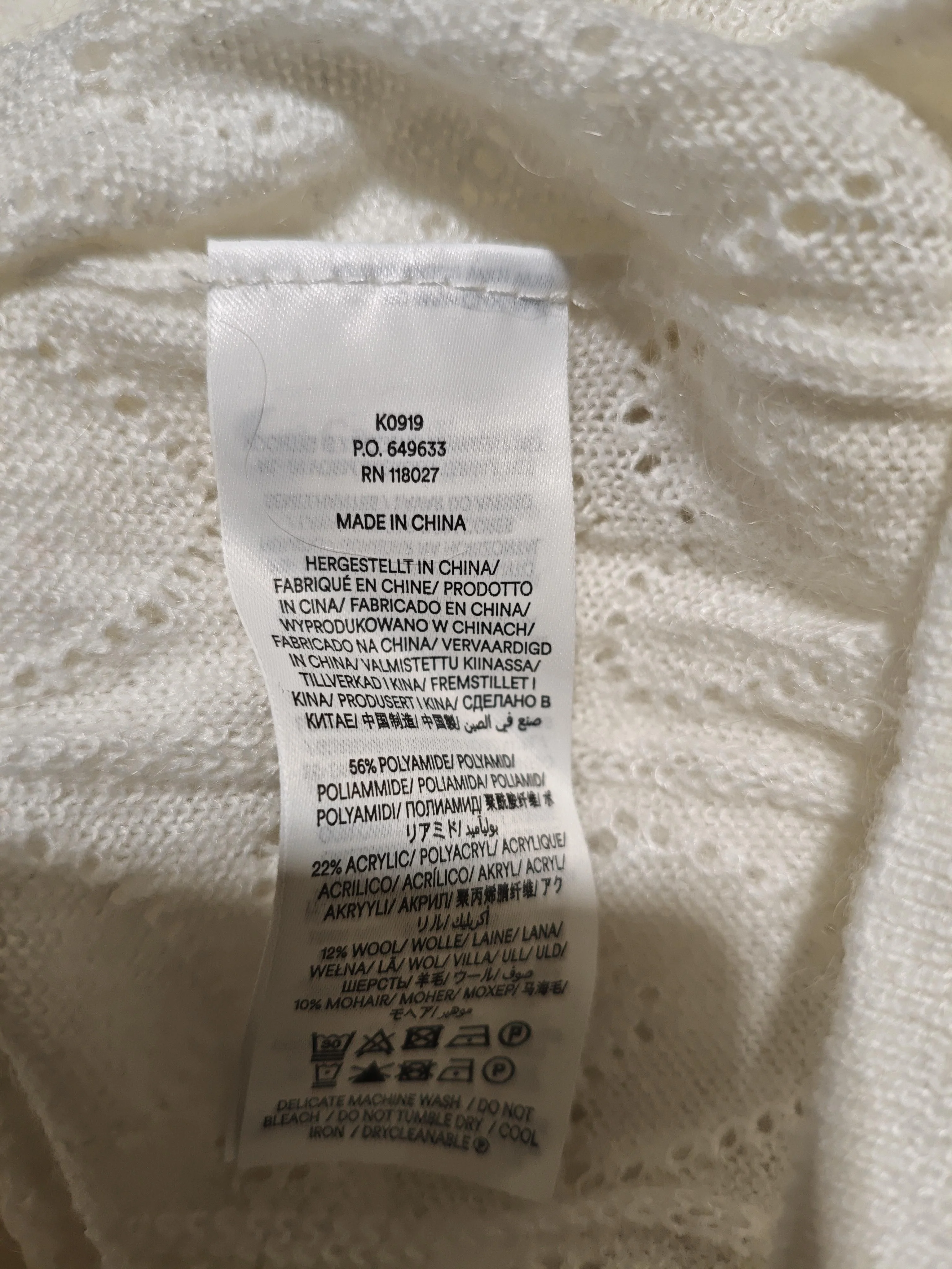 Boden Women's Jumper XS Cream Polyamide with Acrylic, Wool, Mohair Pullover - Image 6
