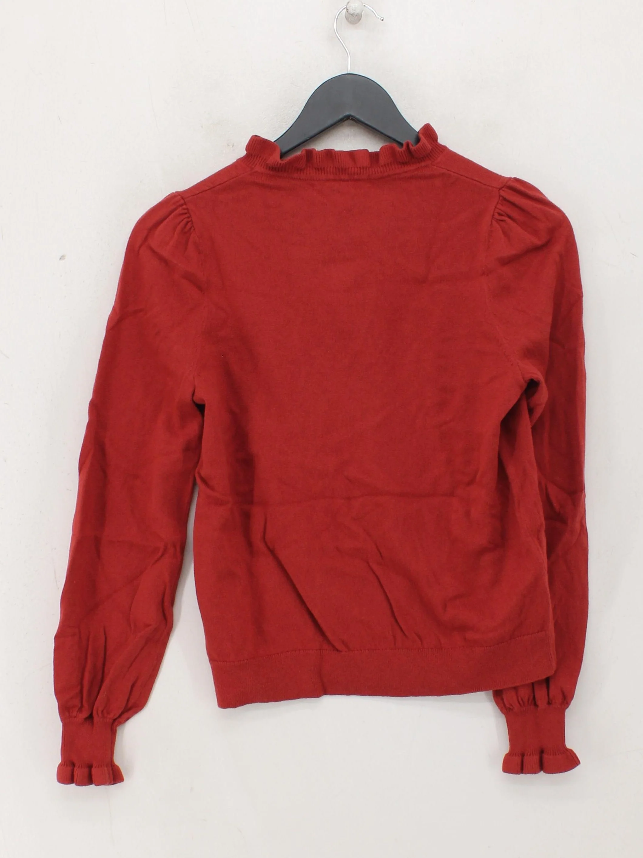 Boden Women's Jumper XXS Red Cotton with Wool High Neck Pullover - Image 2
