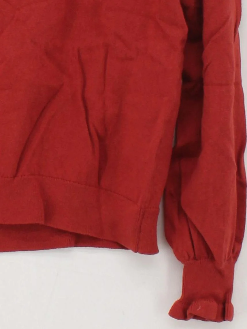 Boden Women's Jumper XXS Red Cotton with Wool High Neck Pullover - Image 4