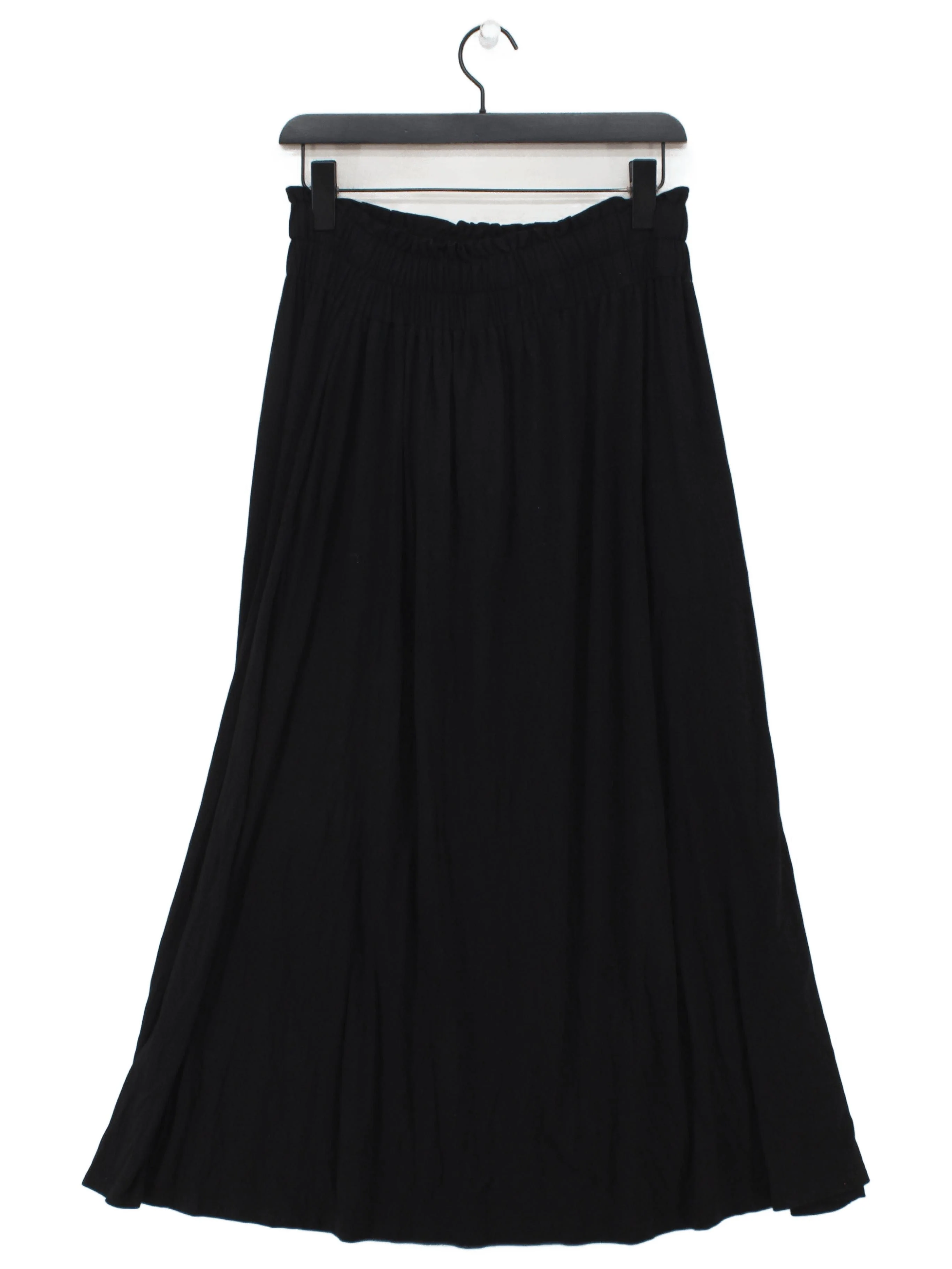 Boden Women's Maxi Skirt UK 12 Black Viscose with Elastane Long Maxi