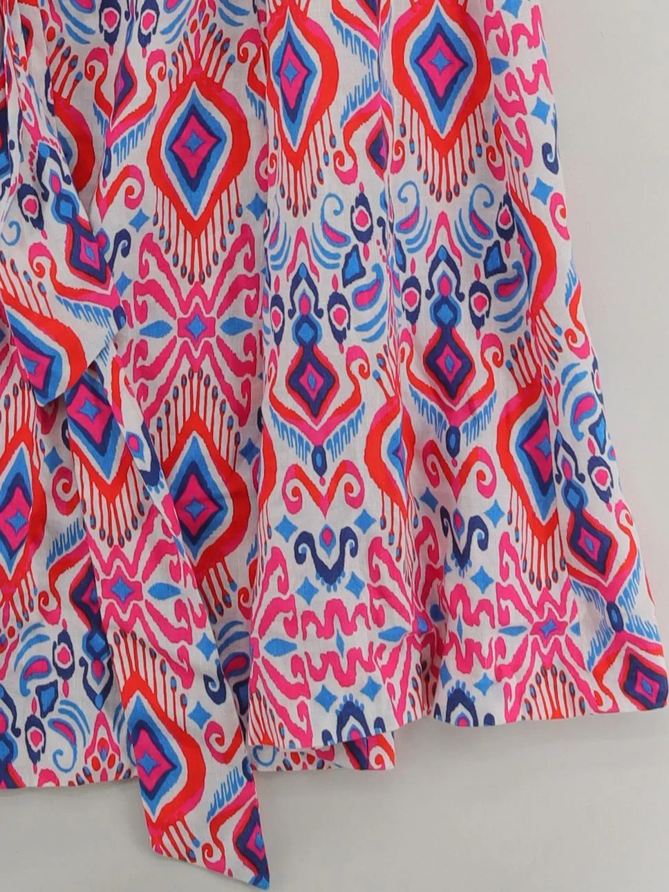 Boden Women's Midi Skirt L Multi Geometric 100% Linen Midi A-Line - Image 4