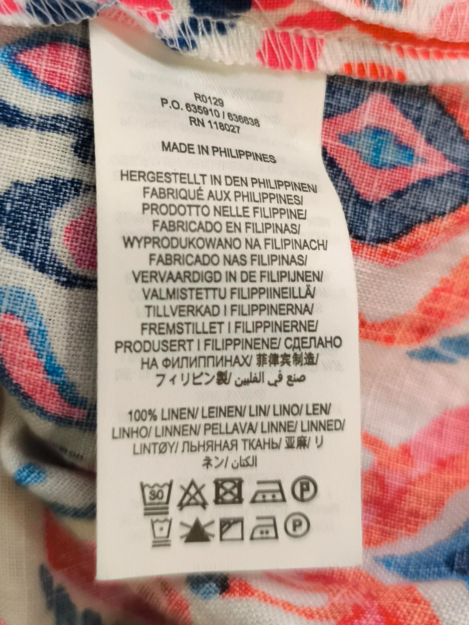 Boden Women's Midi Skirt L Multi Geometric 100% Linen Midi A-Line - Image 6