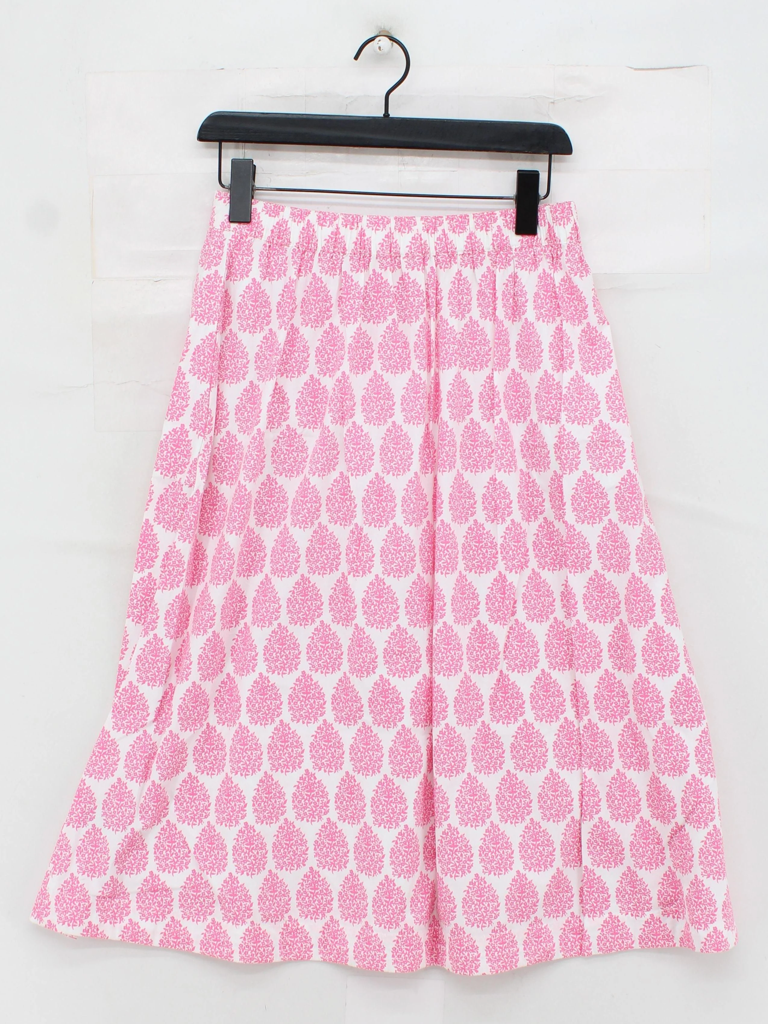 Boden Women's Midi Skirt L White Floral 100% Cotton Midi A-Line - Image 2