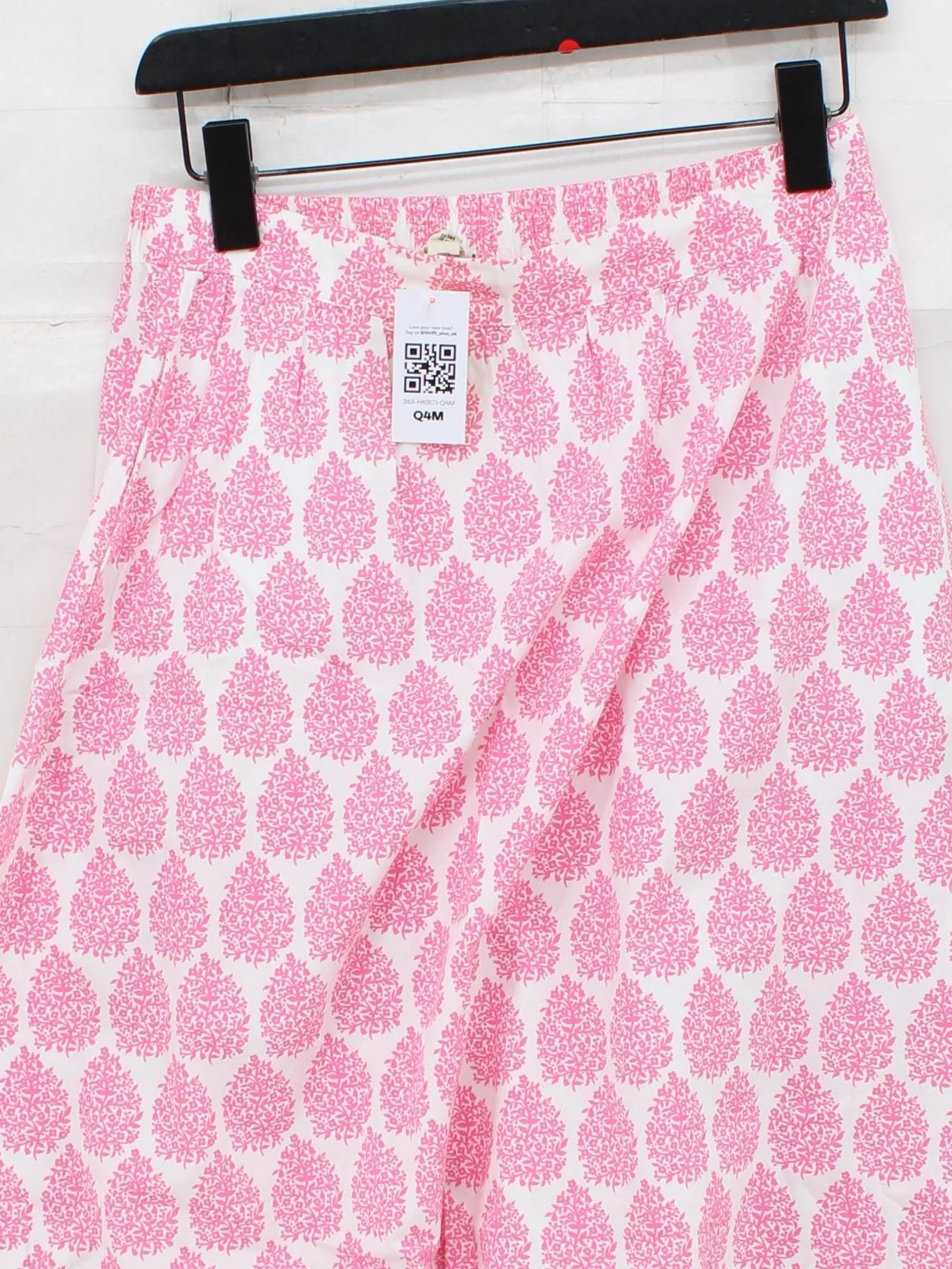 Boden Women's Midi Skirt L White Floral 100% Cotton Midi A-Line - Image 3
