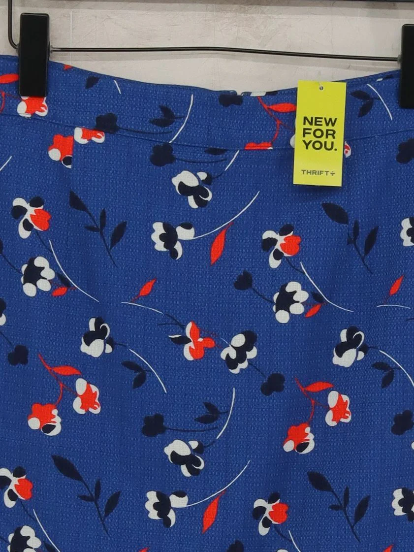 Boden Women's Midi Skirt UK 12 Blue Cotton - Image 3