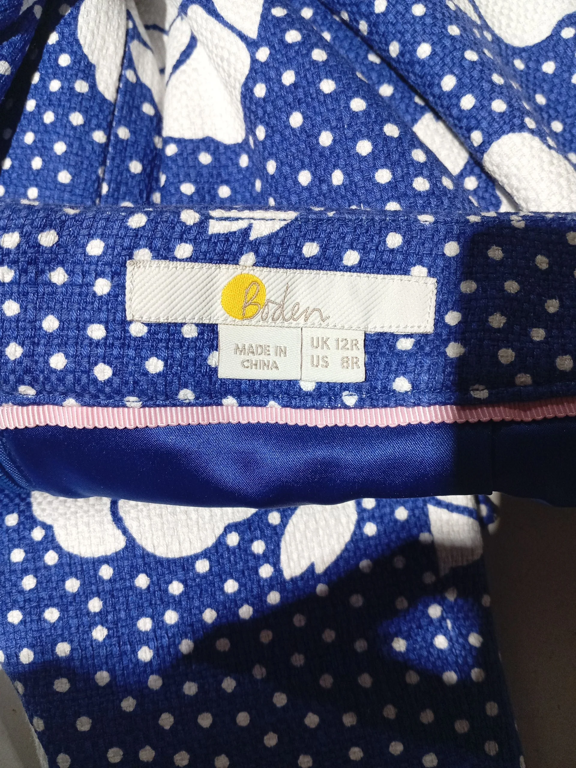 Boden Women's Midi Skirt UK 12 Blue Cotton - Image 5