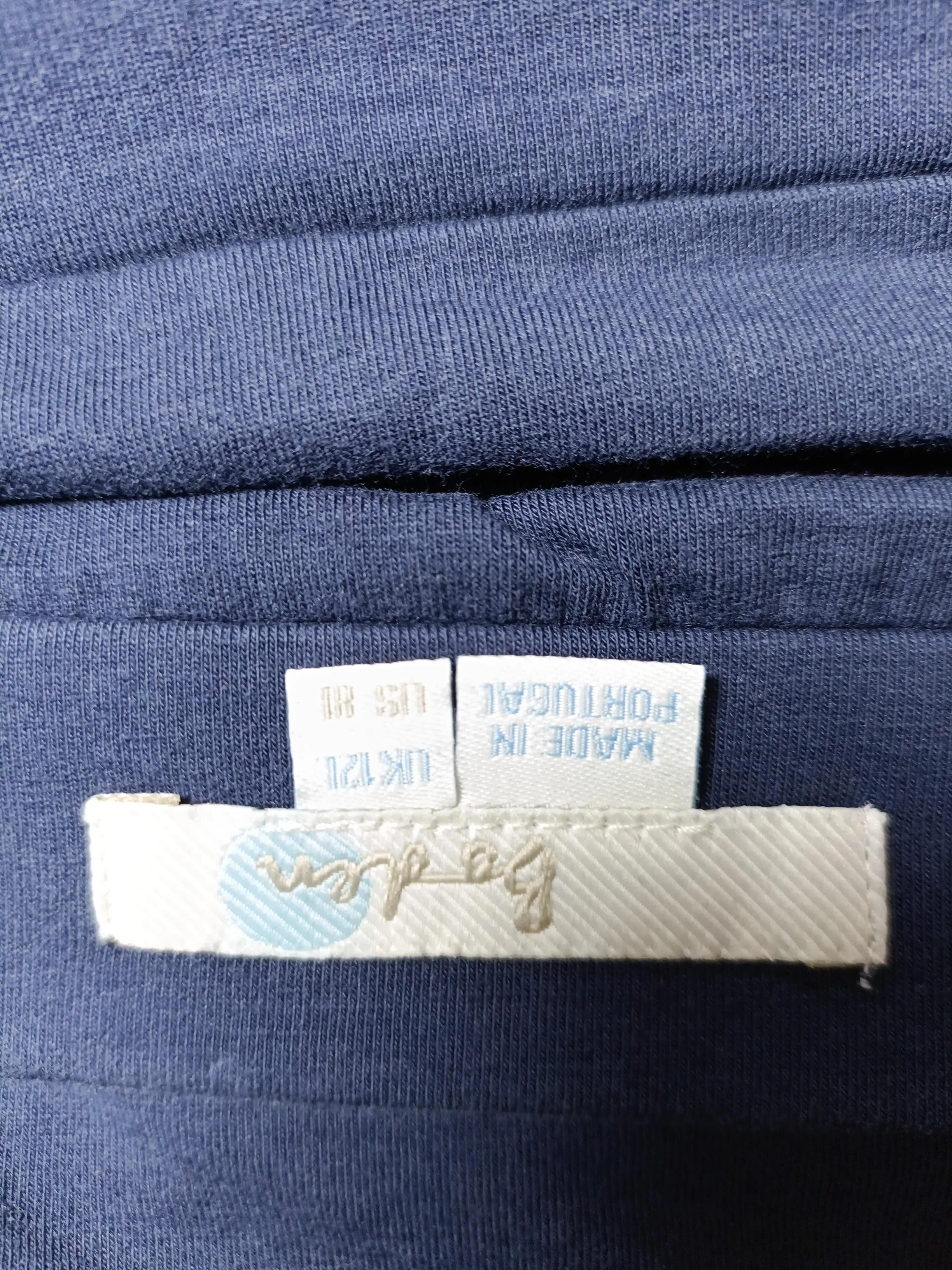 Boden Women's Midi Skirt UK 12 Blue Cotton with Elastane Midi Straight & Pencil - Image 5