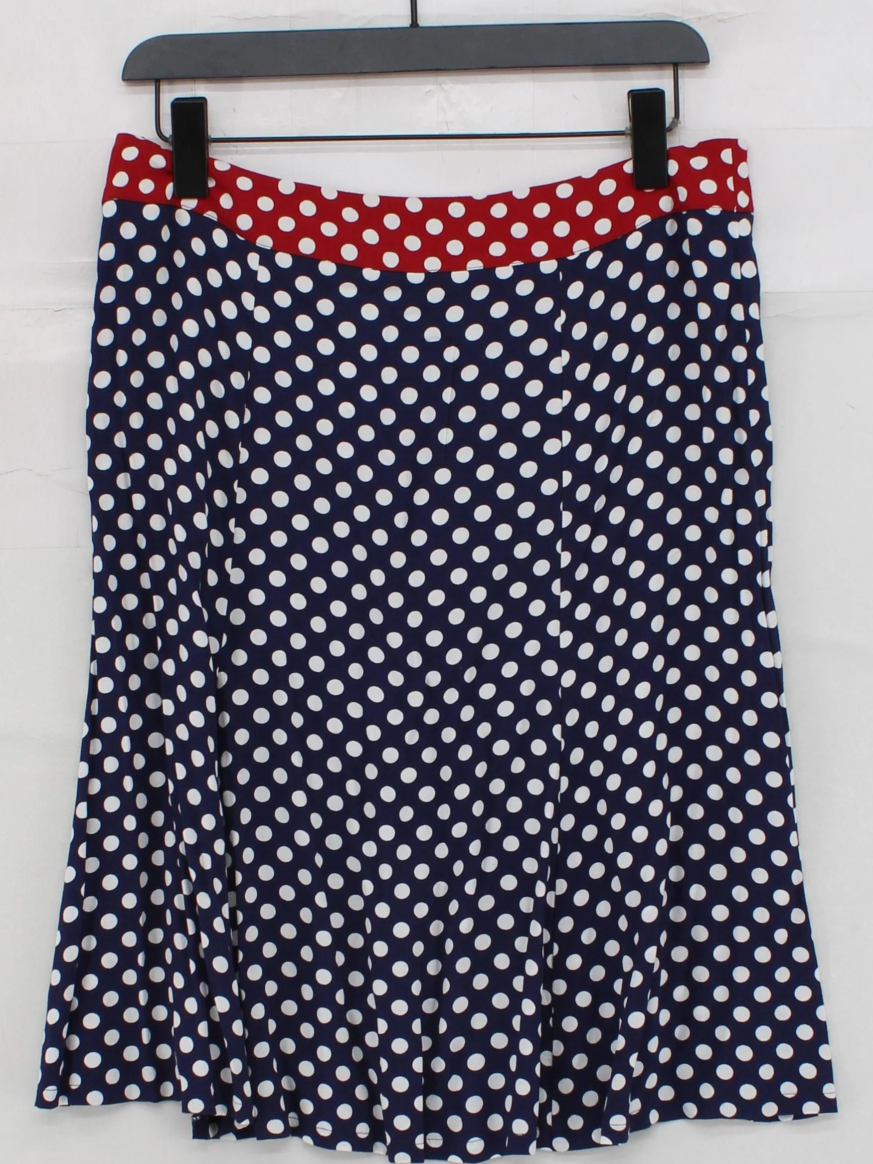 Boden Women's Midi Skirt UK 12 Multi Polkadot 100% Viscose Midi A-Line - Image 2