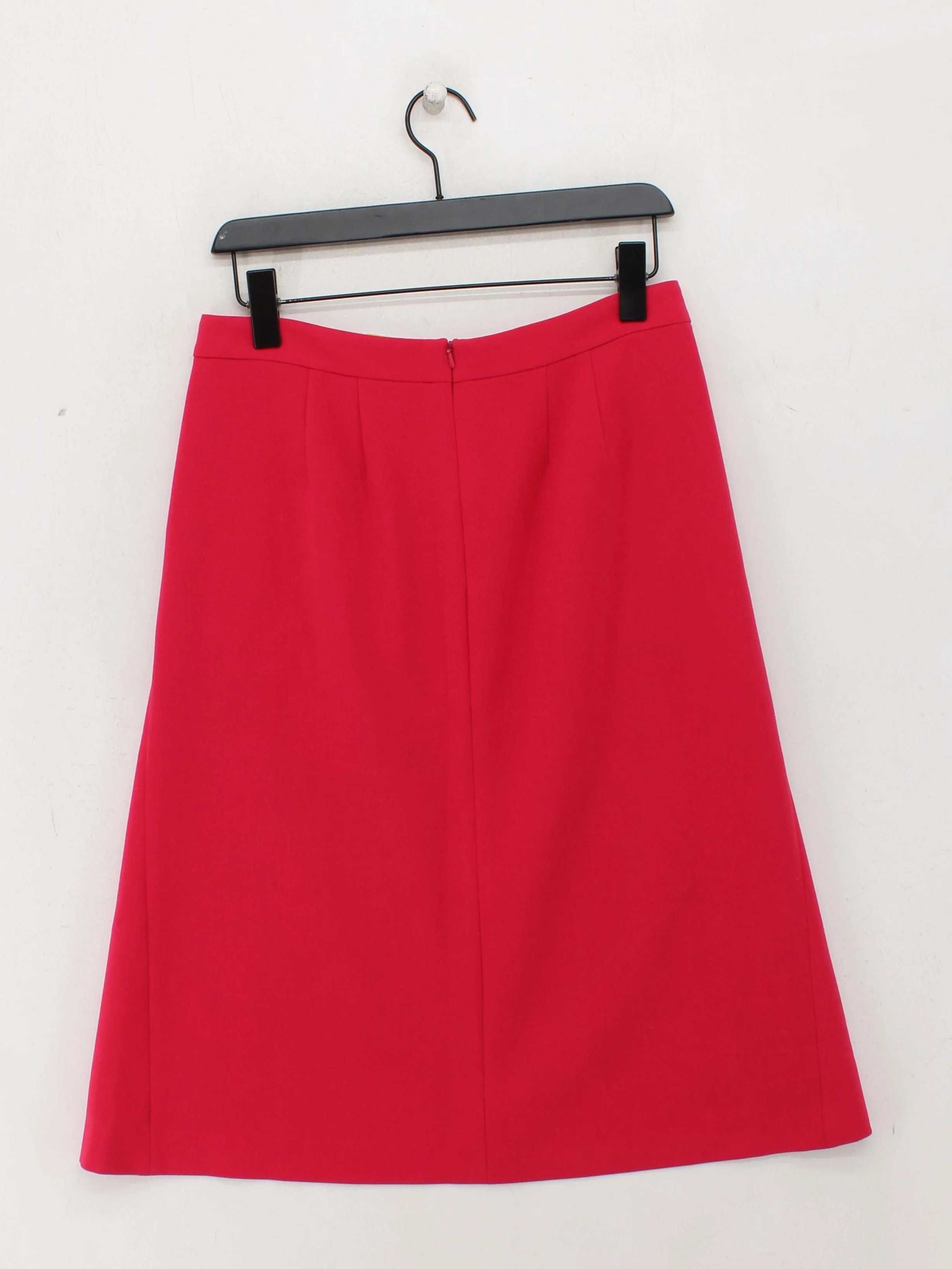 Boden Women's Midi Skirt UK 12 Red Polyester with Viscose, Elastane Midi A-Line - Image 2