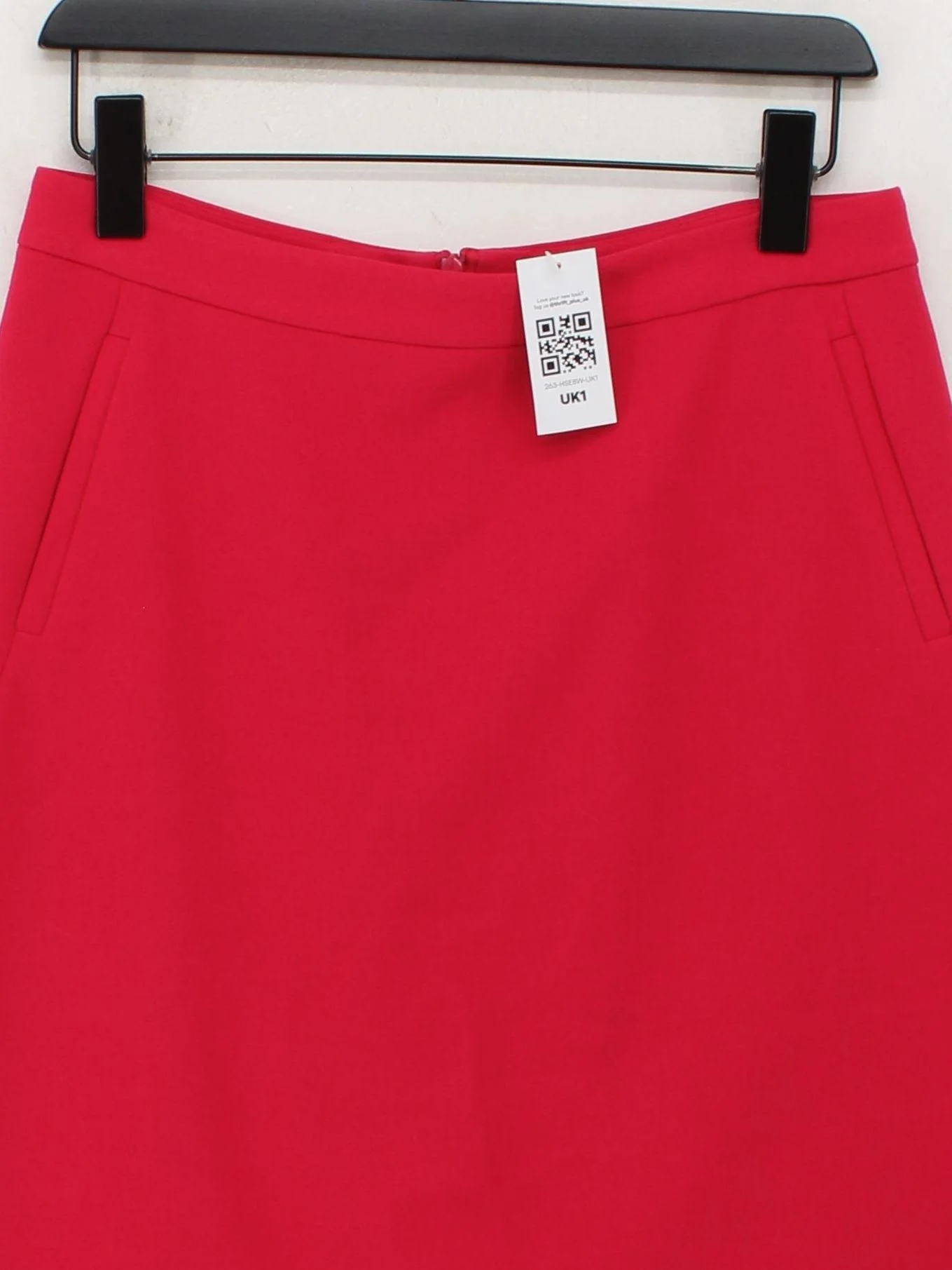 Boden Women's Midi Skirt UK 12 Red Polyester with Viscose, Elastane Midi A-Line - Image 3