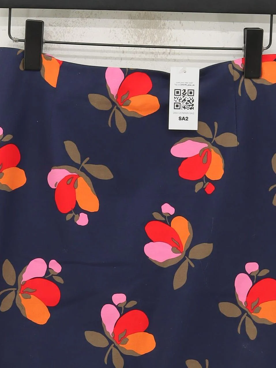 Boden Women's Midi Skirt UK 14 Blue Cotton - Image 3