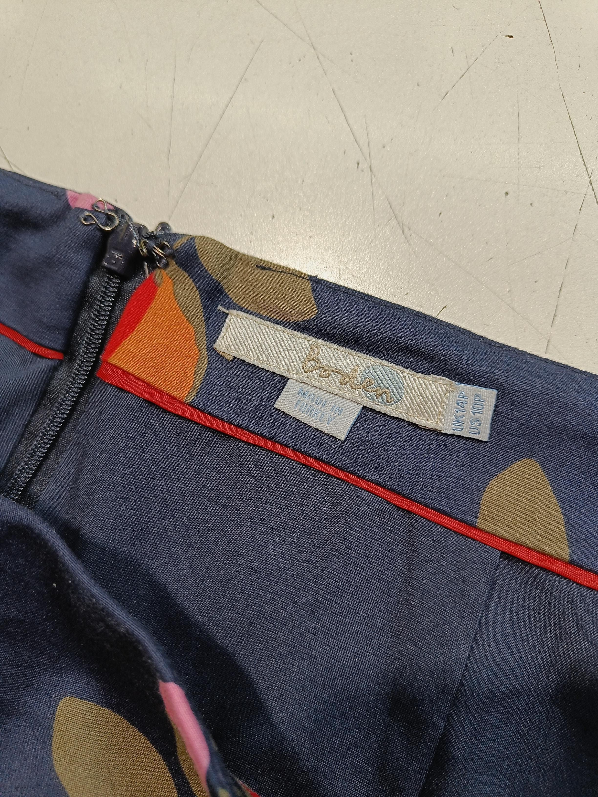 Boden Women's Midi Skirt UK 14 Blue Cotton - Image 6